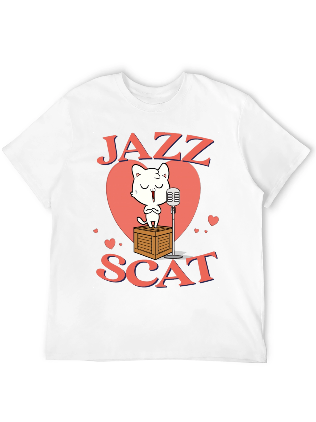 Jazz Scat Cat T-Shirt - Musical Cat Lover Tee