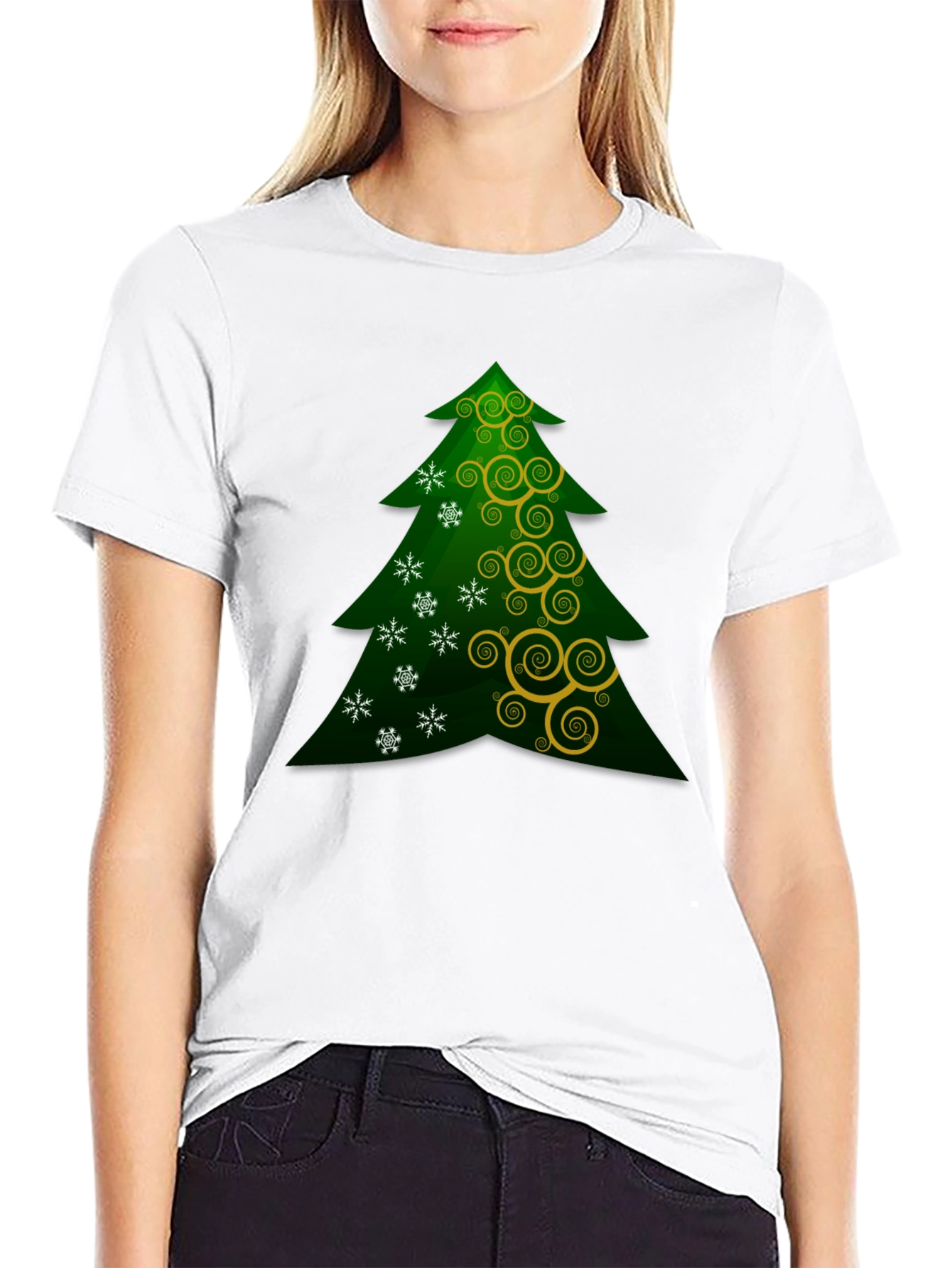 Christmas Tree Graphic T-Shirt - Holiday Festive Wear