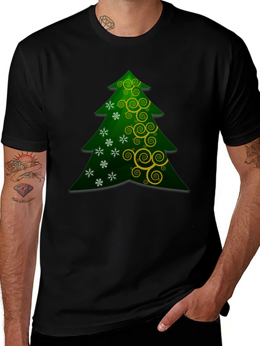Christmas Tree Graphic T-Shirt - Holiday Festive Wear