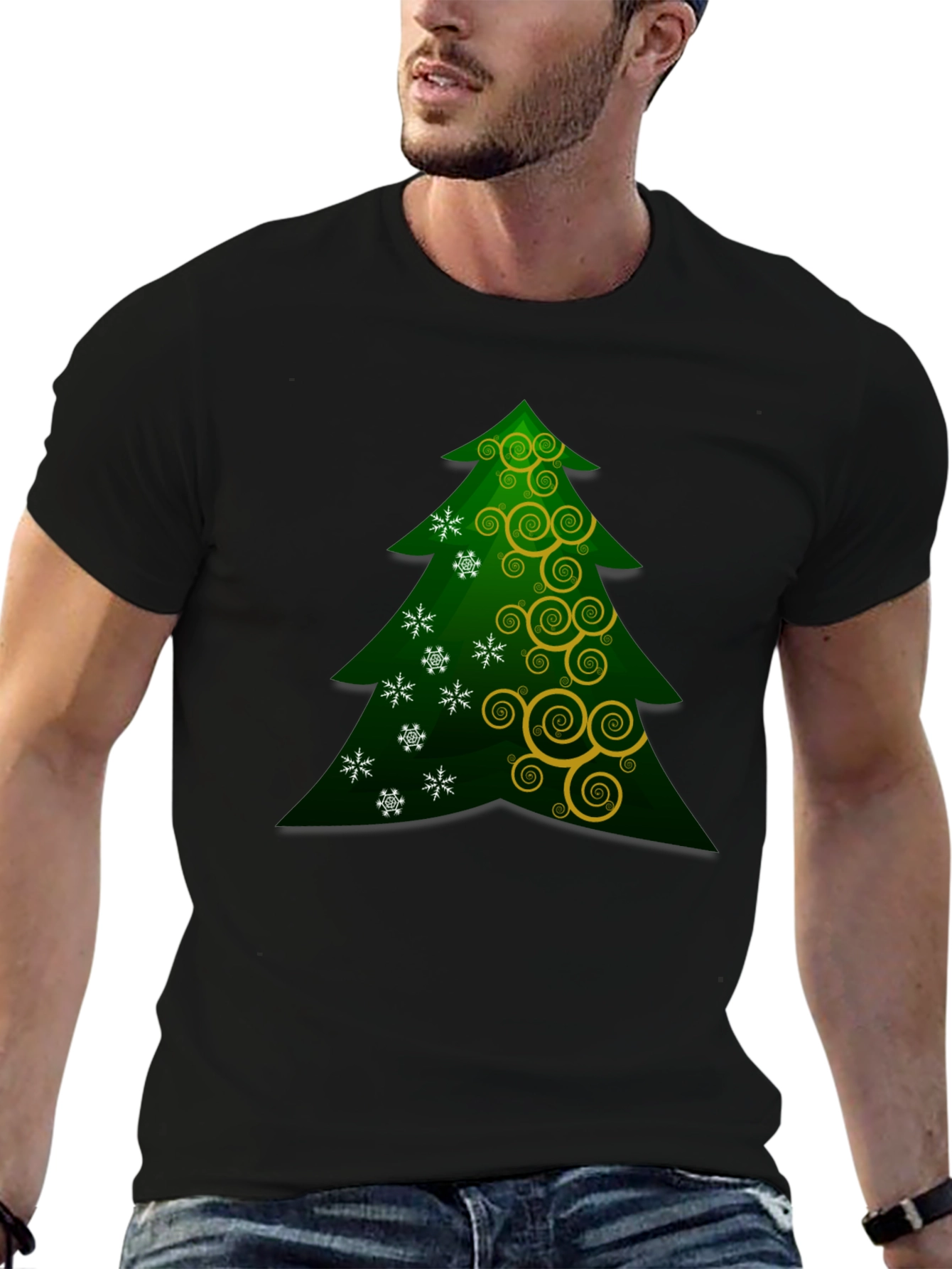 Christmas Tree Graphic T-Shirt - Holiday Festive Wear