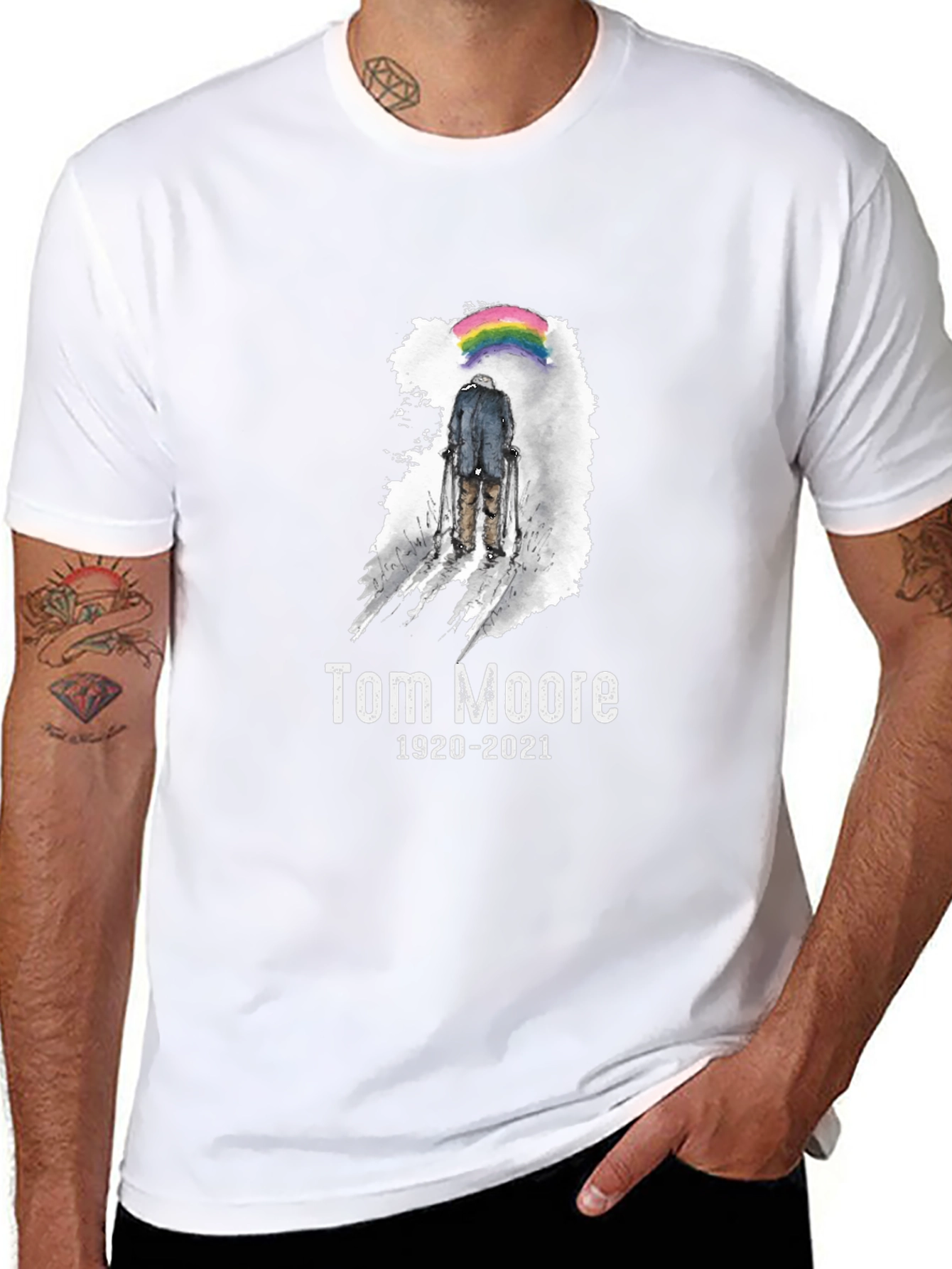 Tom Moore Memorial Black T-Shirt
