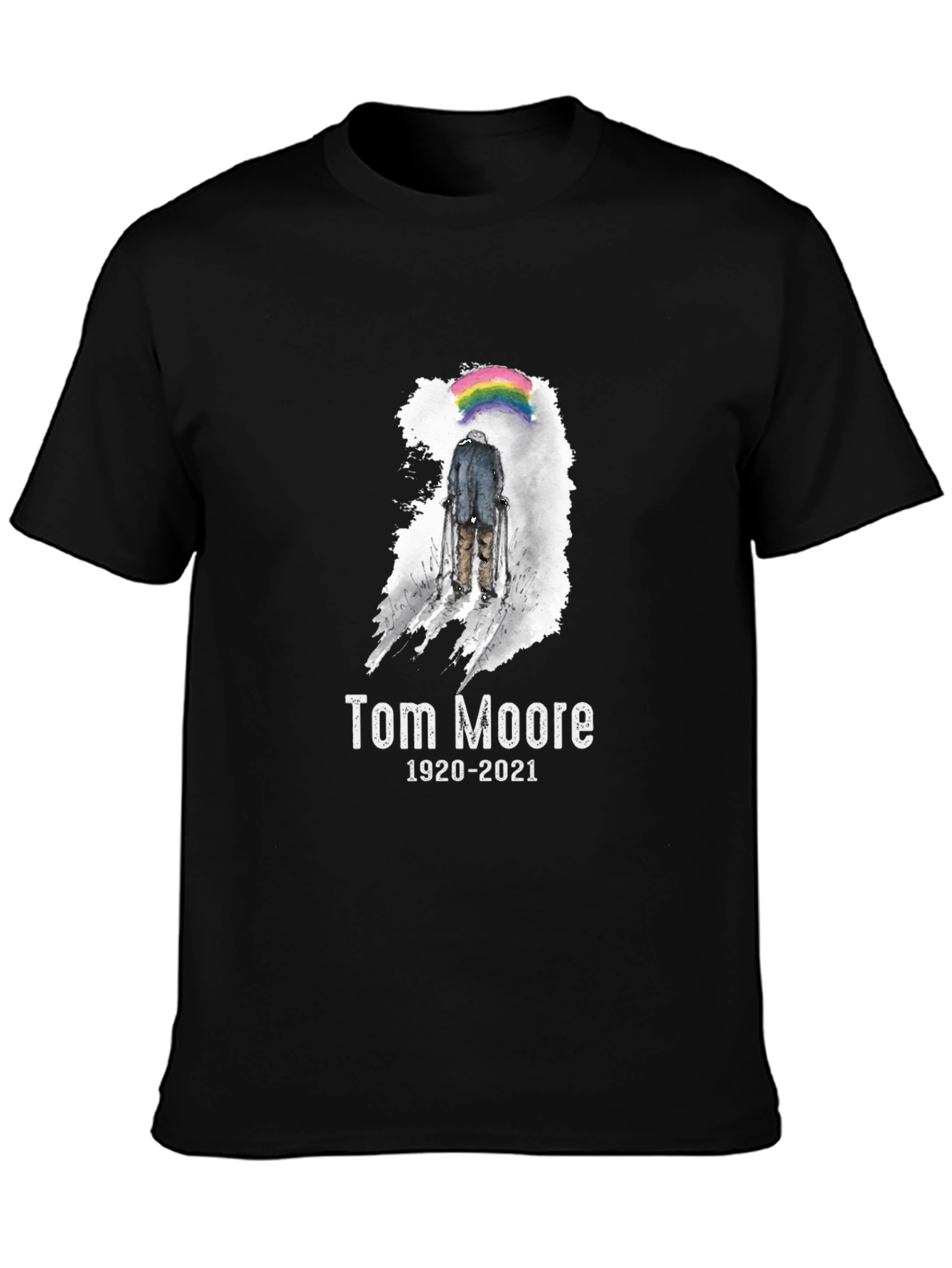 Tom Moore Memorial Black T-Shirt