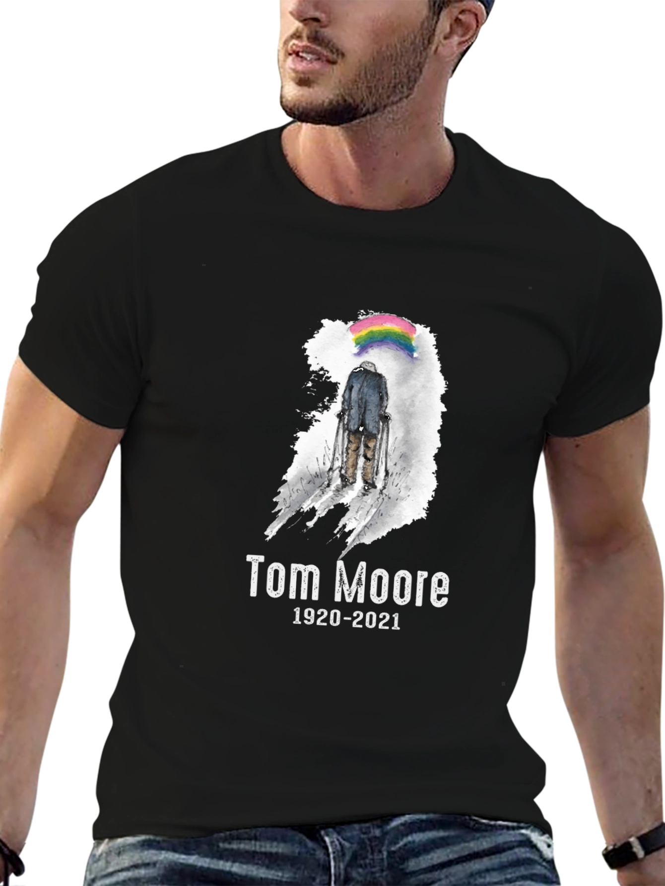 Tom Moore Memorial Black T-Shirt
