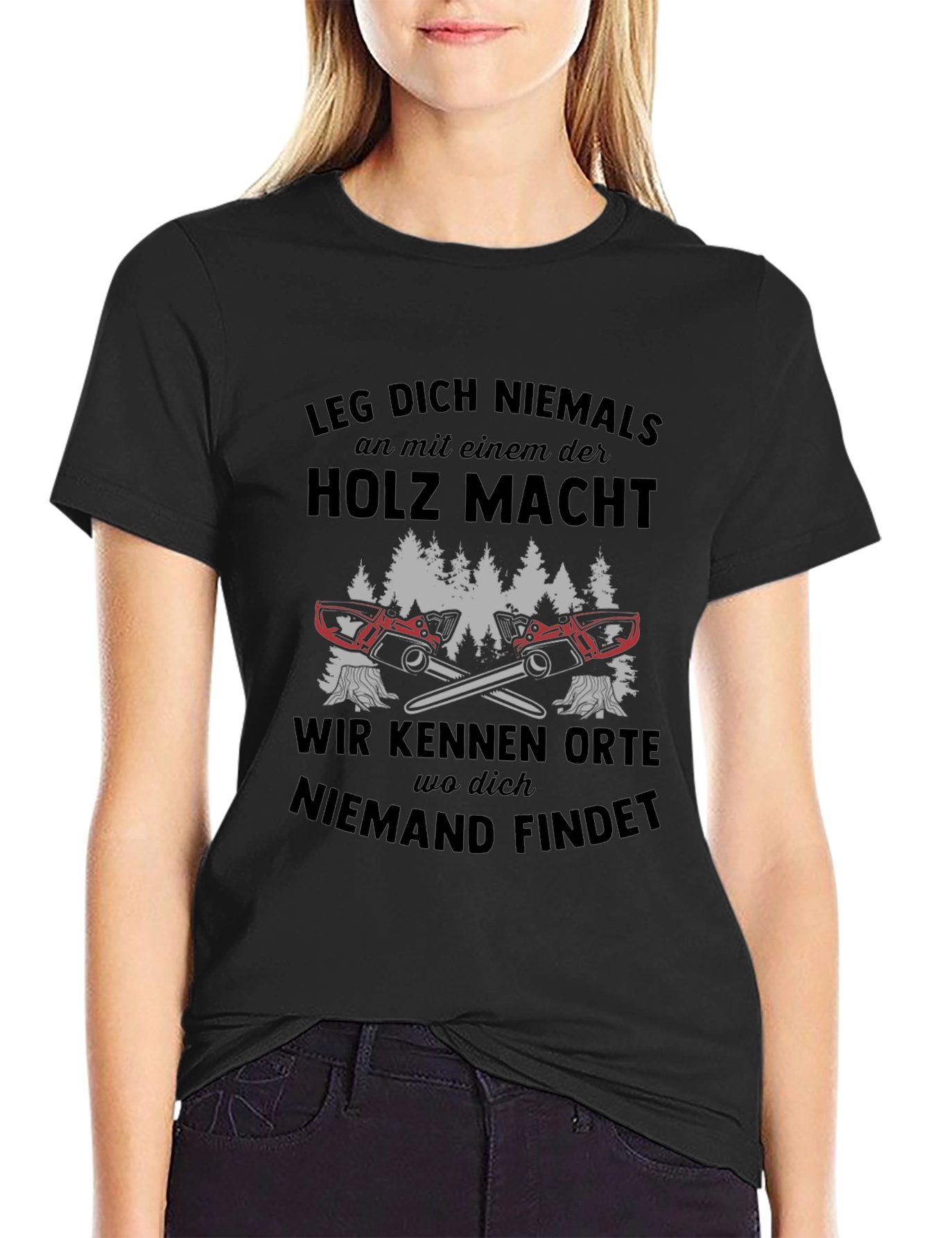 Leg Dich Niemals T-Shirt - Lumberjack Style
