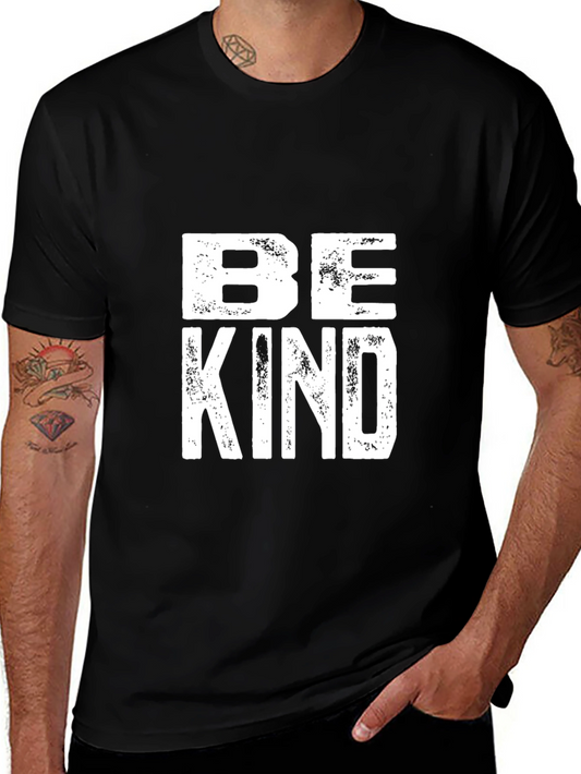 Be Kind Graphic Tee - Black Cotton Blend