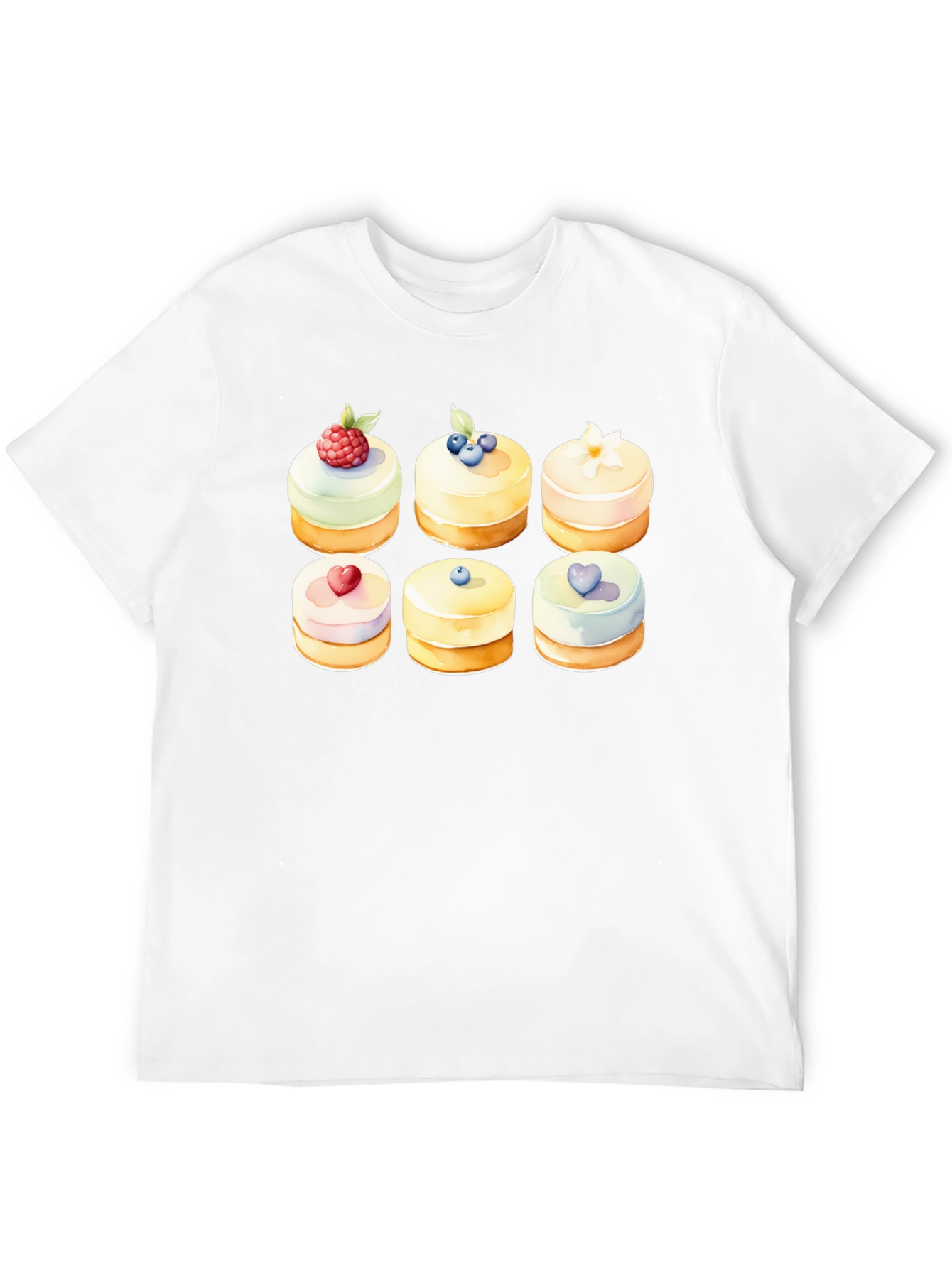 Sweet Cakes T-Shirt - Artistic Dessert Design