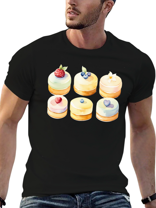 Sweet Cakes T-Shirt - Artistic Dessert Design