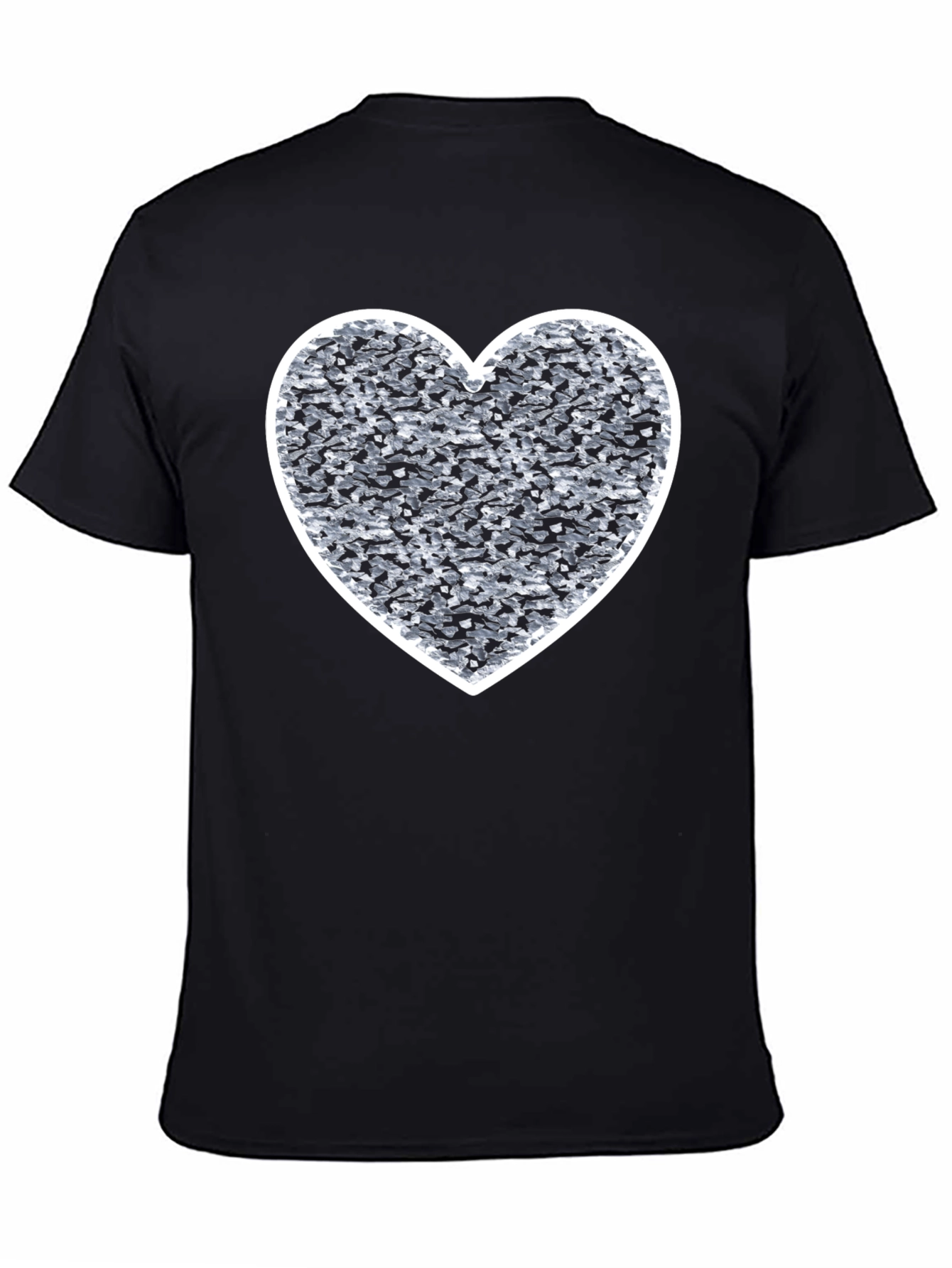 Heart Graphic Black T-Shirt