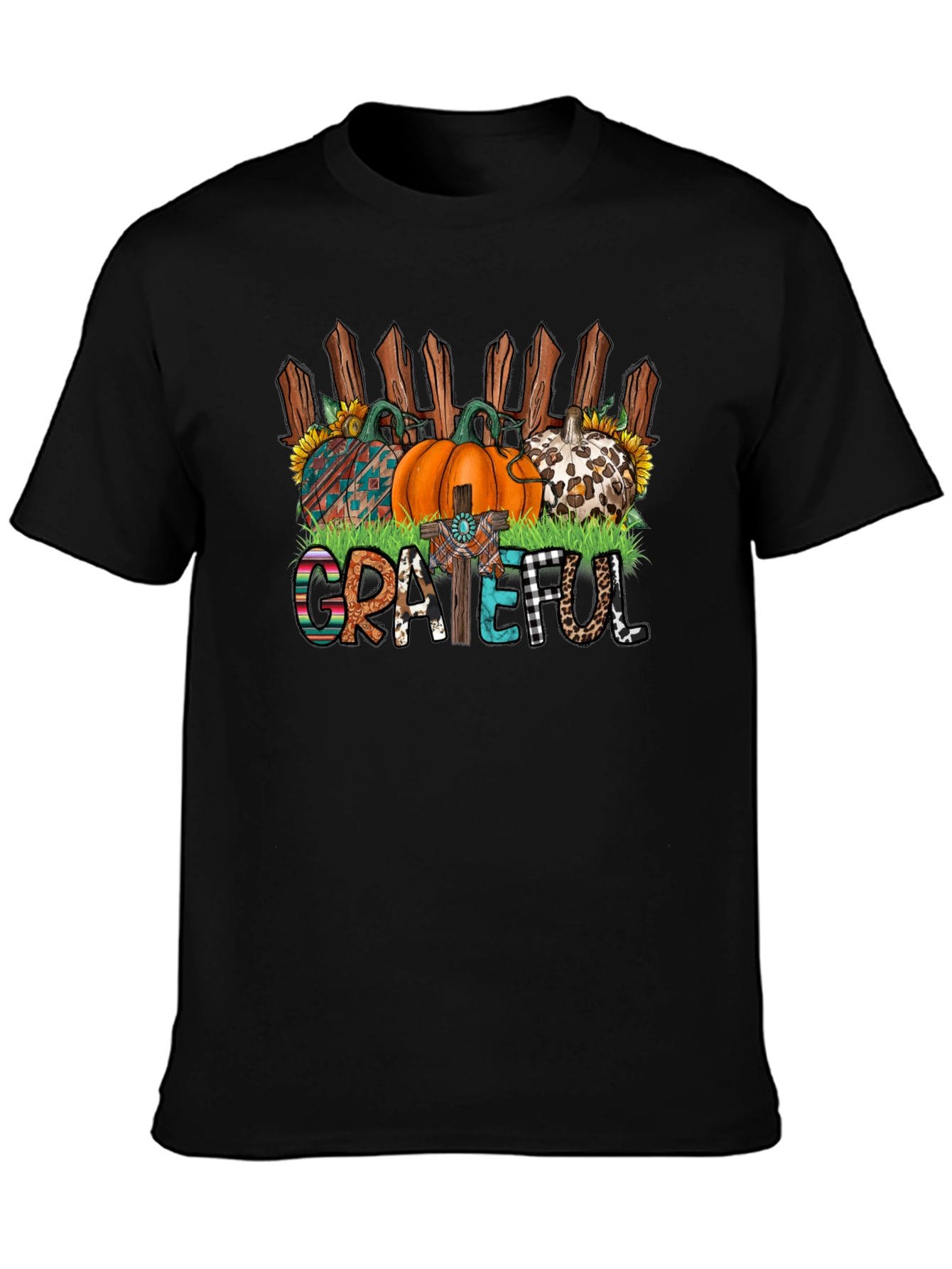 Grateful Fall Pumpkin T-Shirt