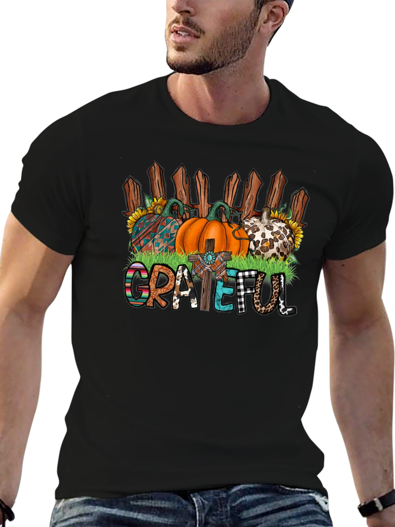Grateful Fall Pumpkin T-Shirt