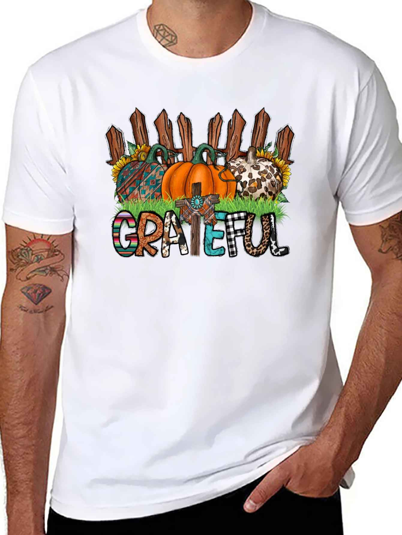 Grateful Fall Pumpkin T-Shirt
