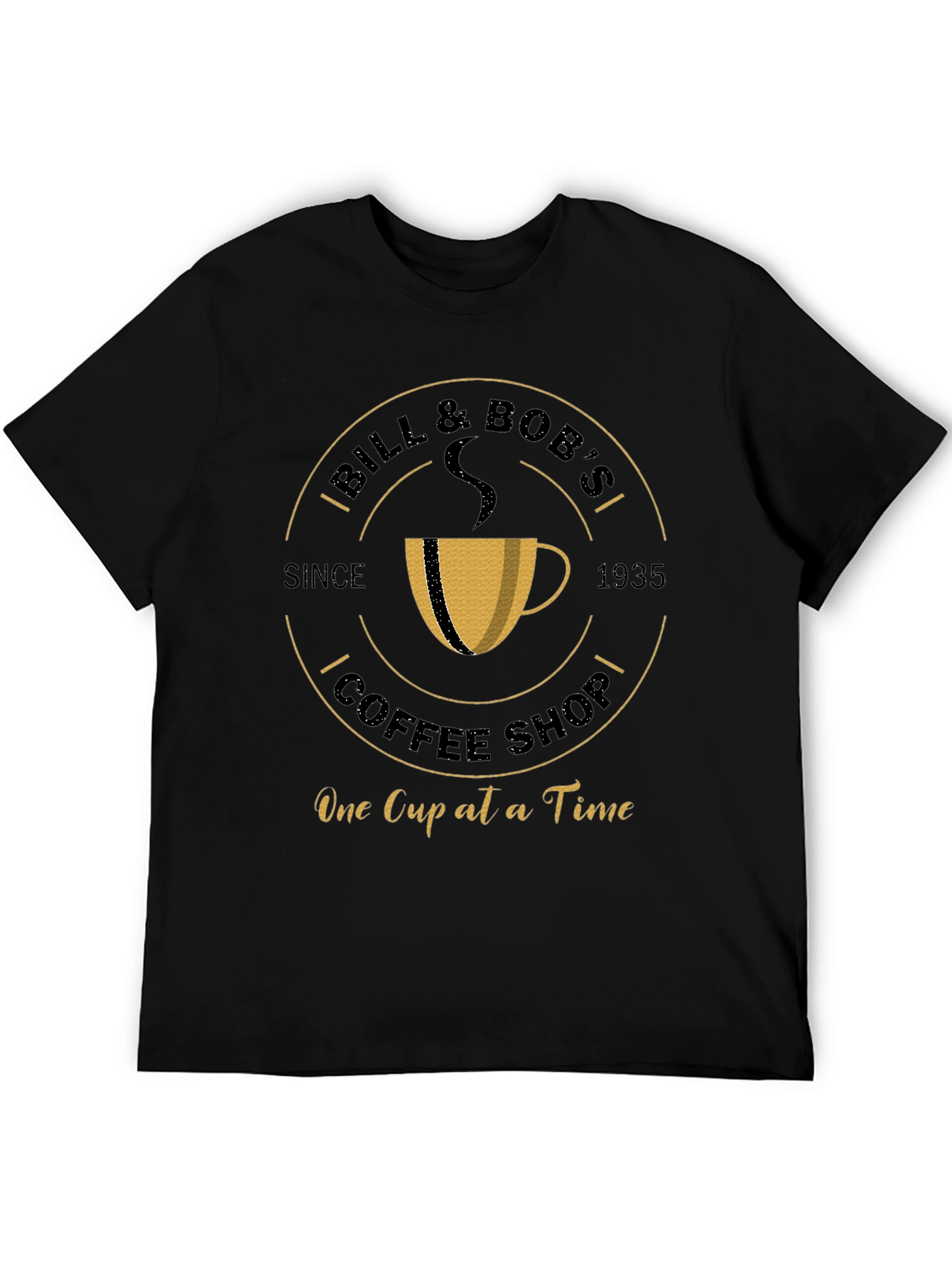 Bill & Bobs Coffee Shop Black T-Shirt