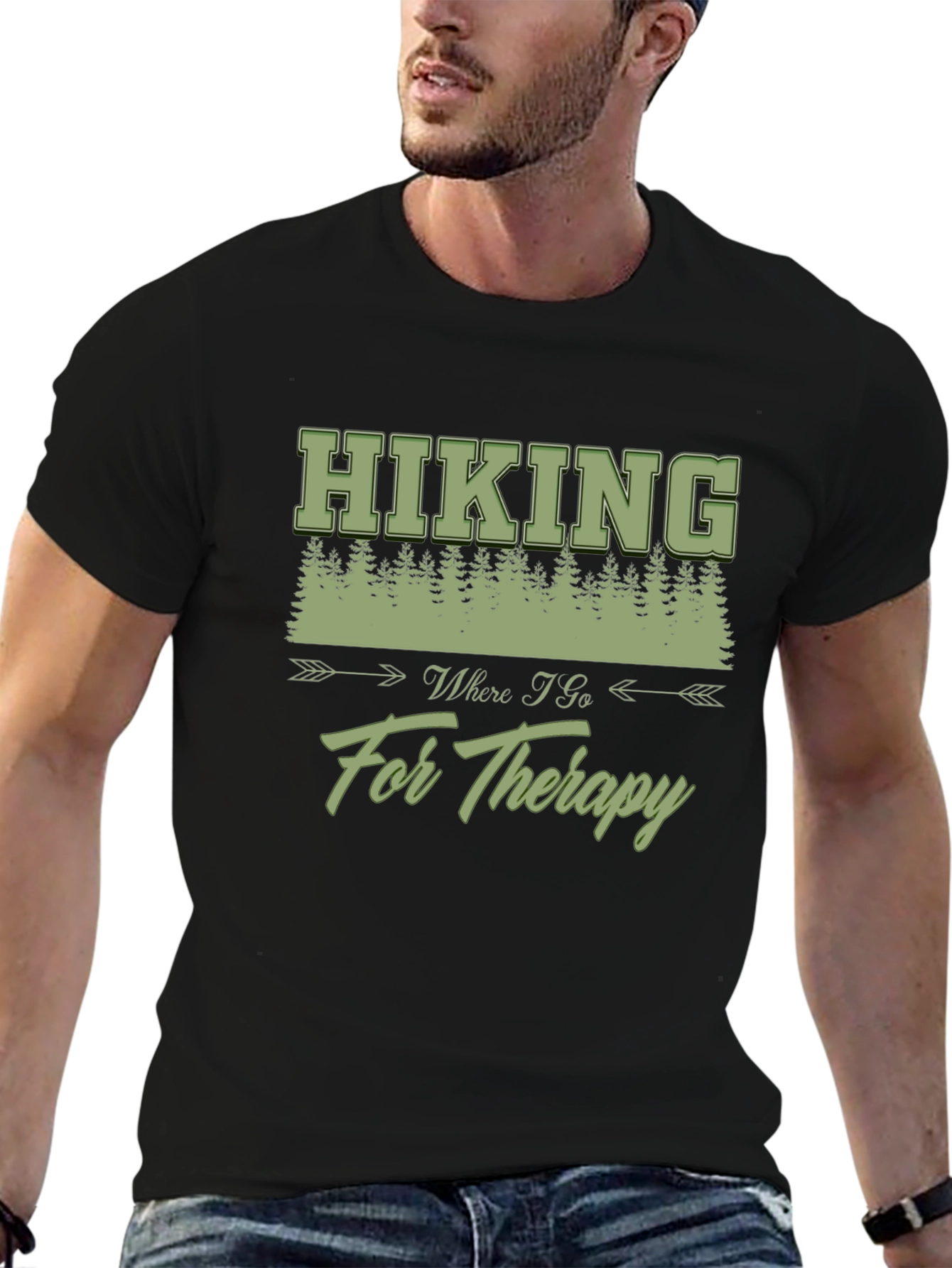 Hiking Therapy Tee - Nature Lovers Comfort