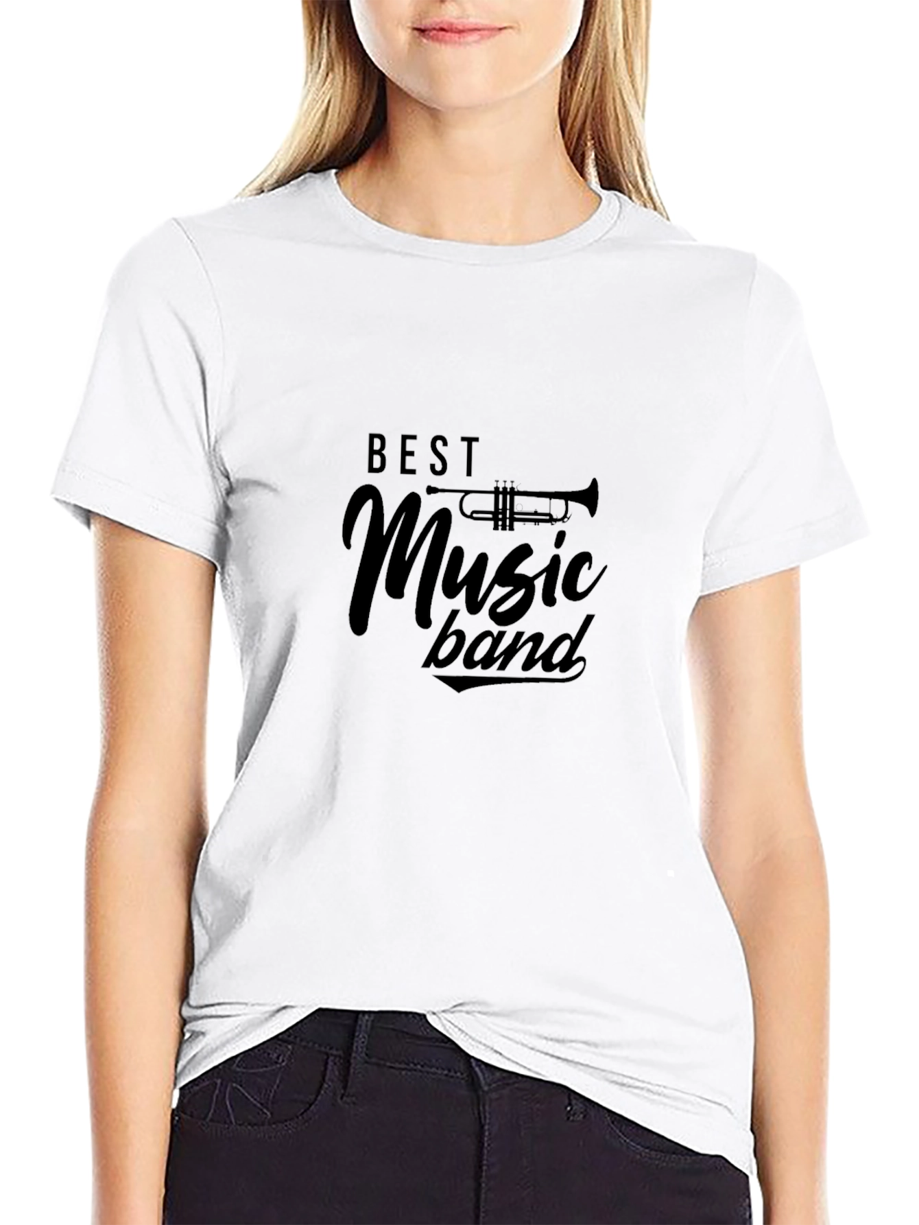 Best Music Band Black Graphic Tee