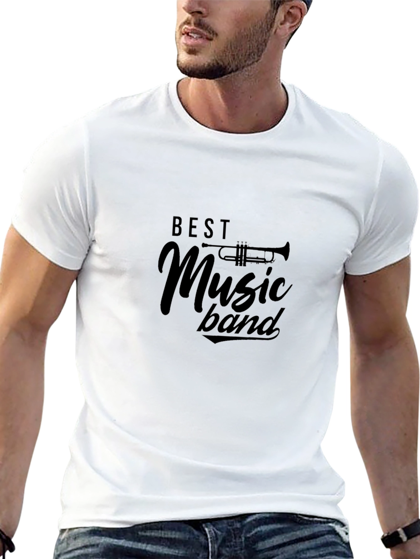 Best Music Band Black Graphic Tee