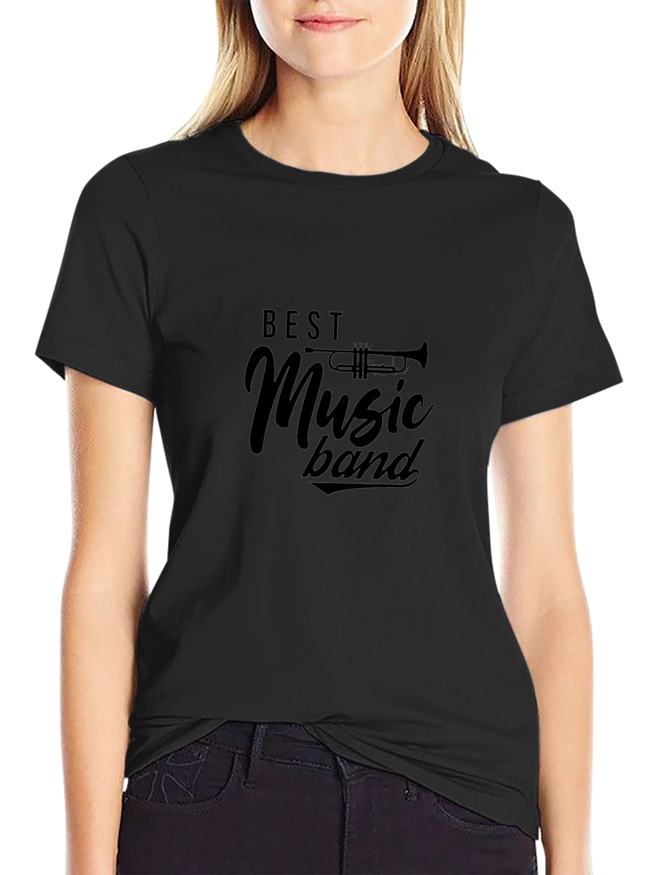 Best Music Band Black Graphic Tee