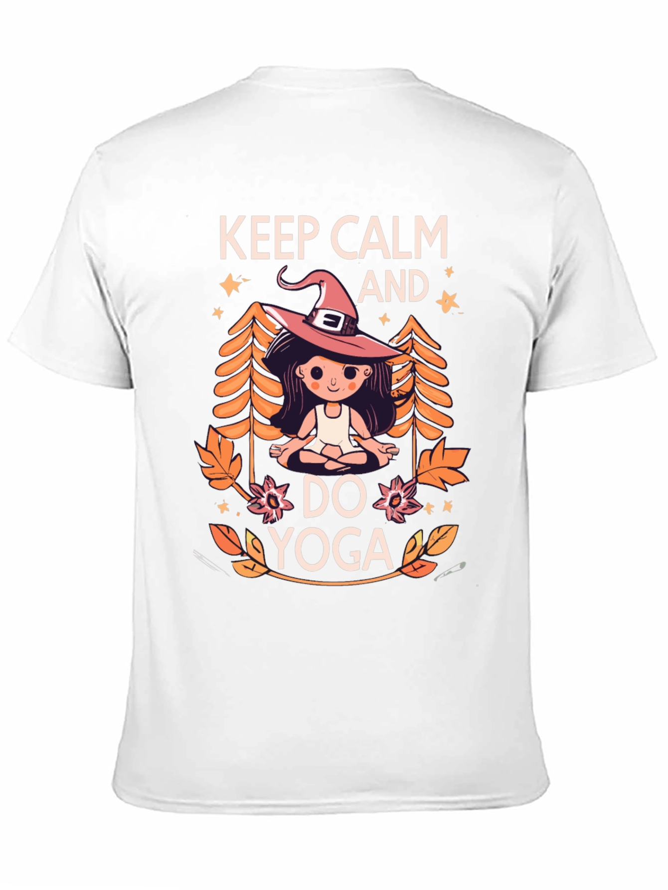 Keep Calm and Do Yoga Witch Graphic T-Shirt