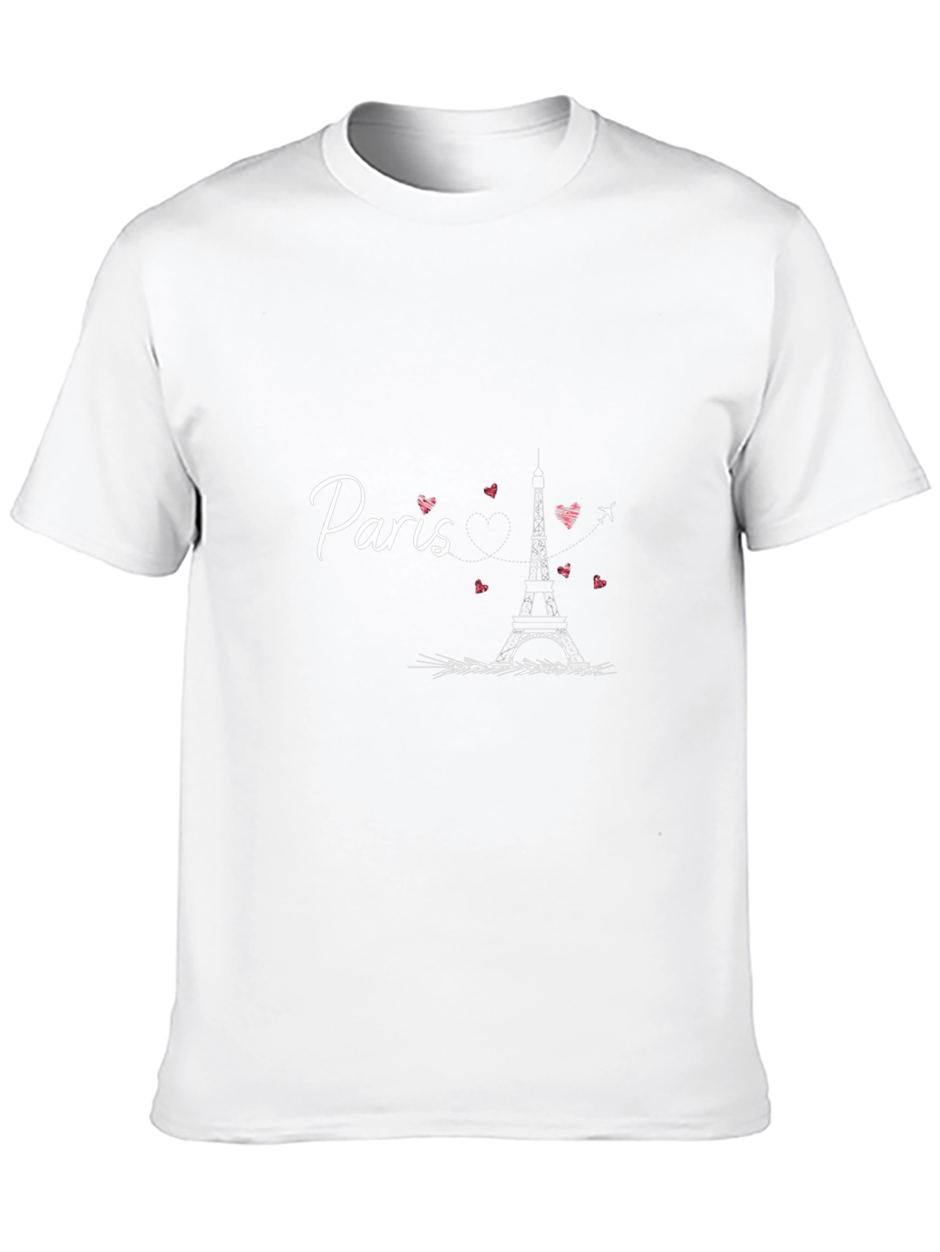 Paris Eiffel Tower Graphic Tee - Stylish Black T-Shirt