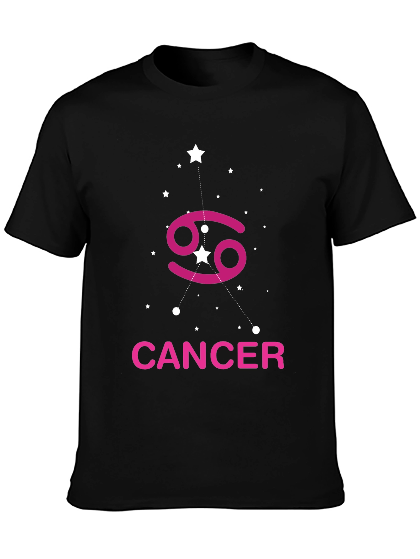 Cancer Zodiac Black T-Shirt