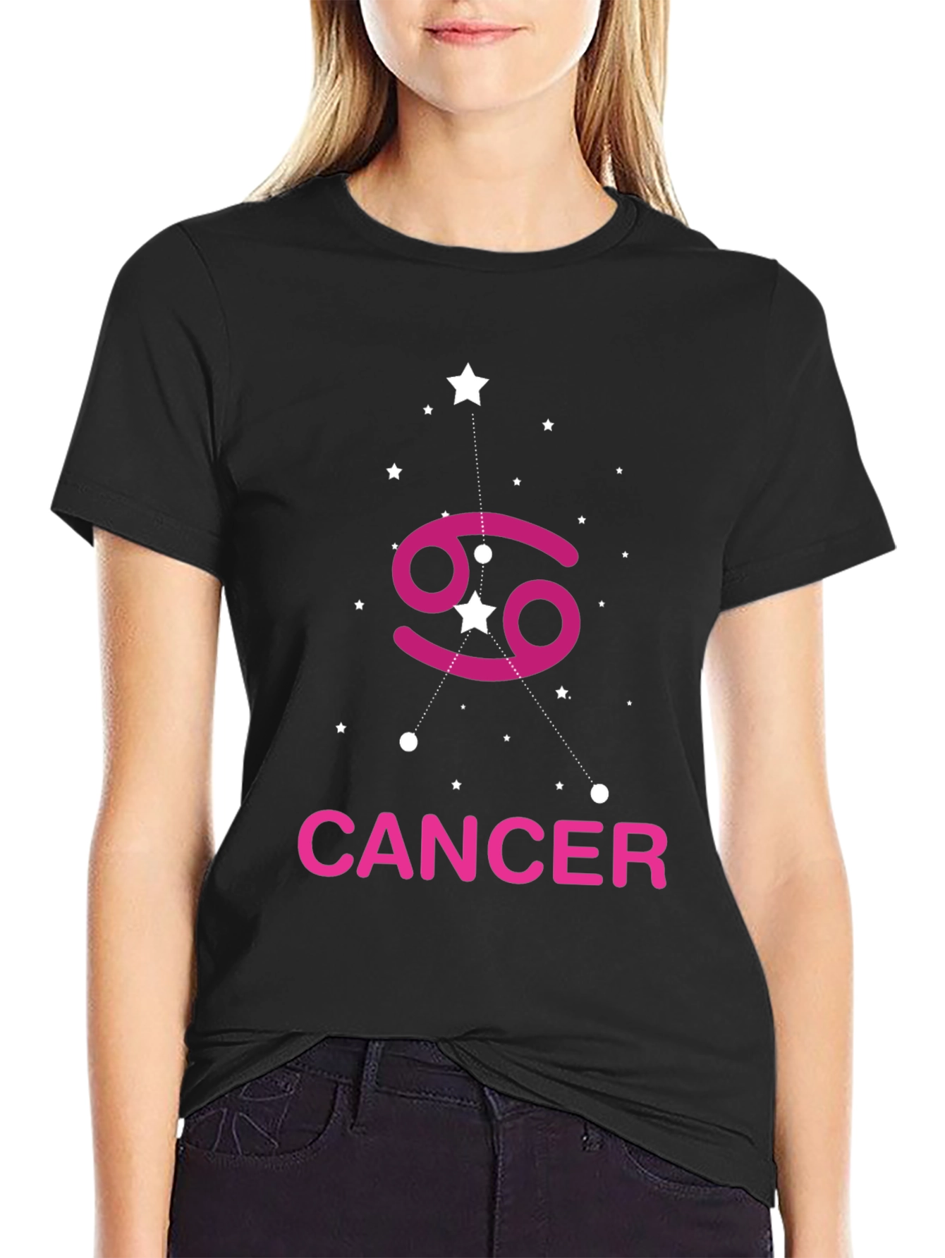 Cancer Zodiac Black T-Shirt
