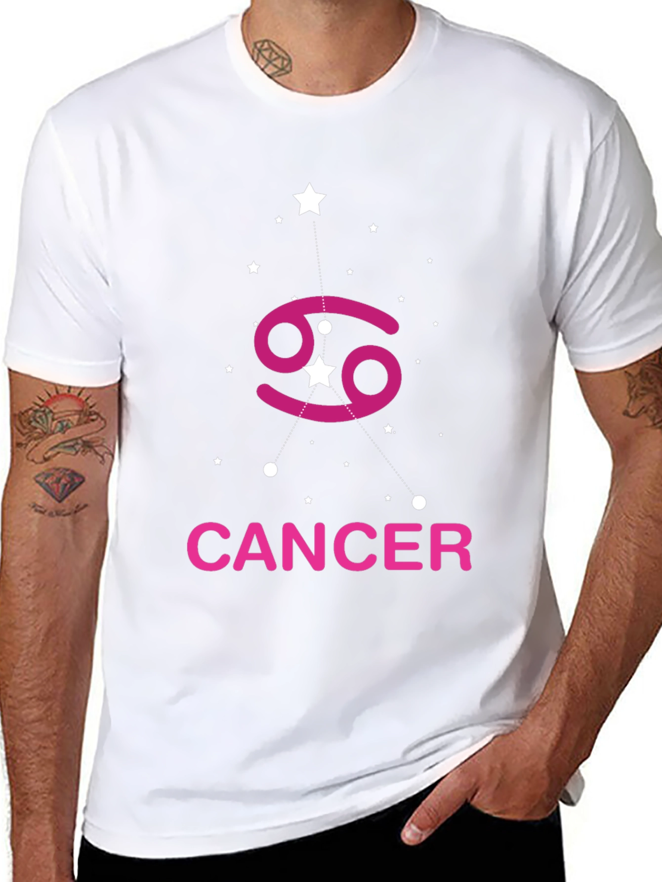 Cancer Zodiac Black T-Shirt