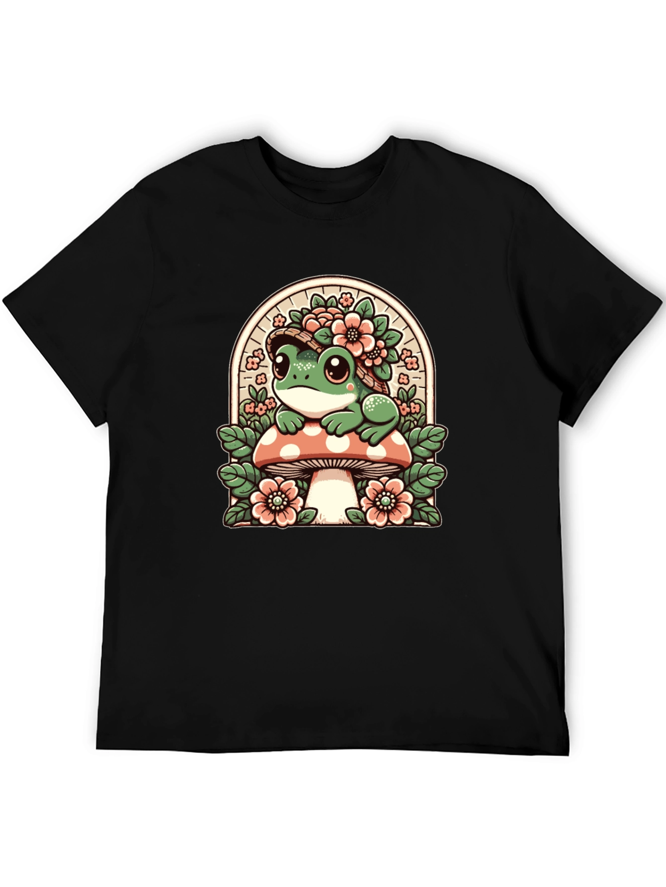 Frog on Mushroom Graphic Tee
