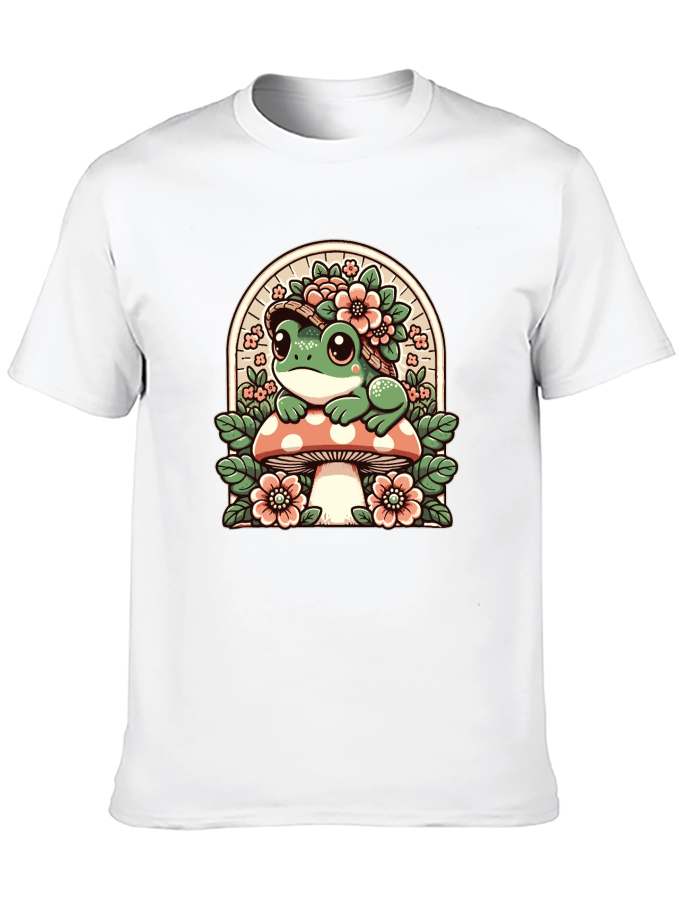 Frog on Mushroom Graphic Tee