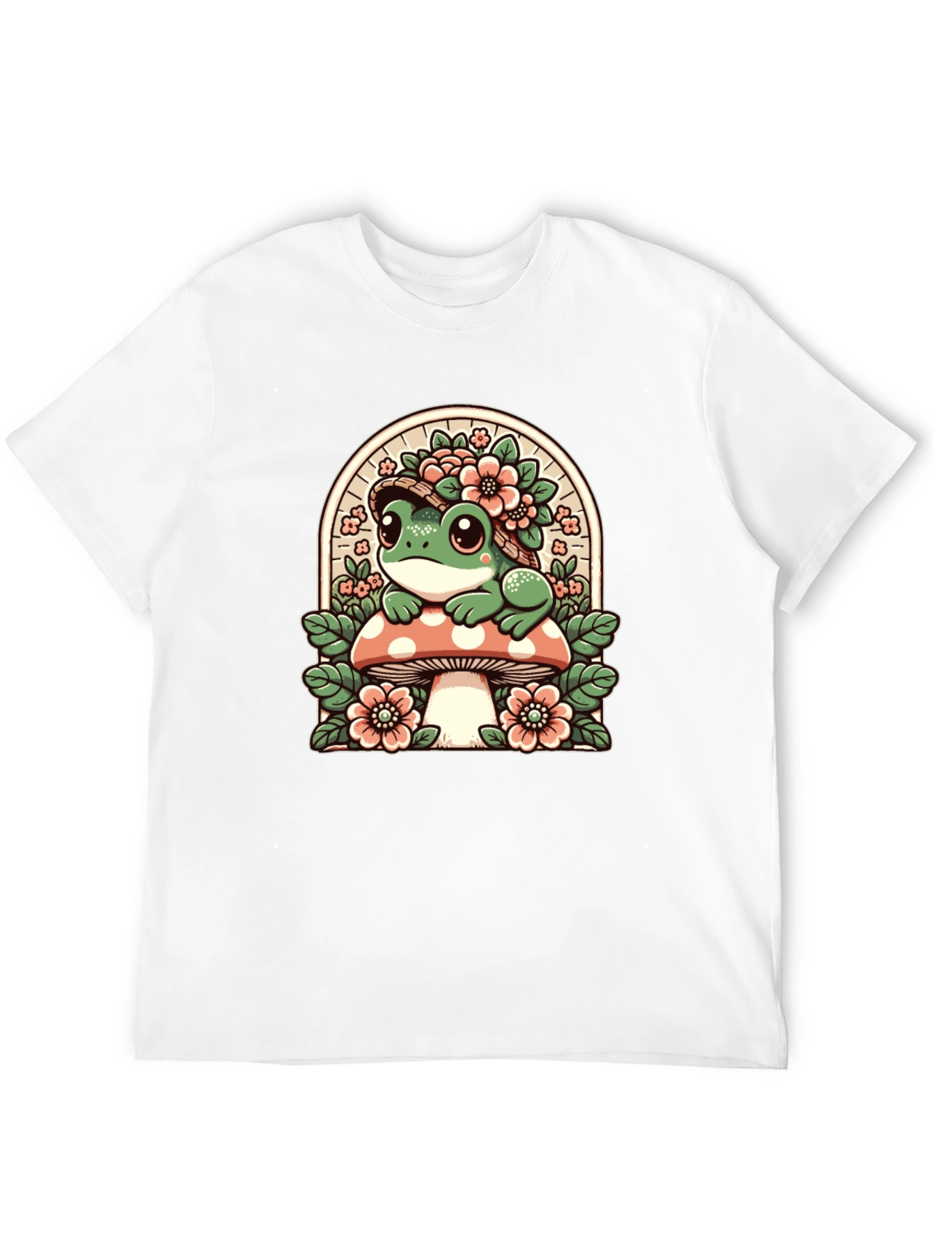 Frog on Mushroom Graphic Tee
