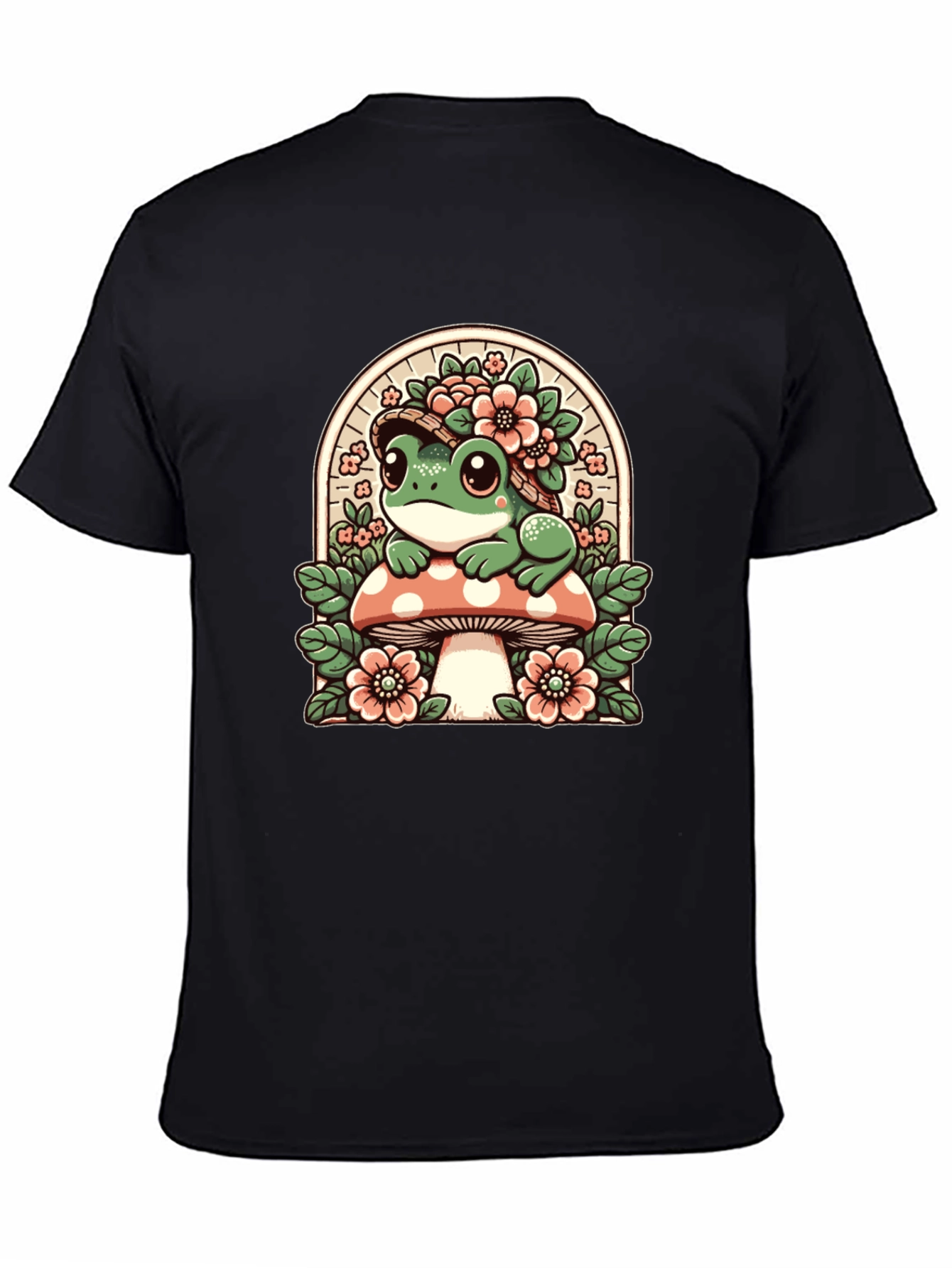Frog on Mushroom Graphic Tee