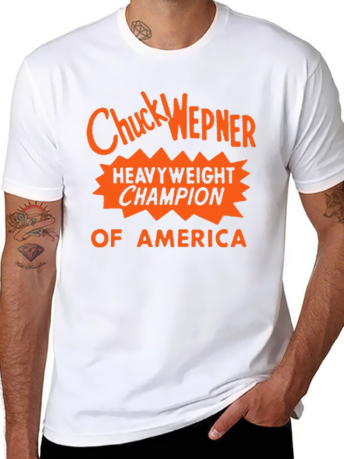 Chuck Wepner Heavyweight Champion Black T-Shirt