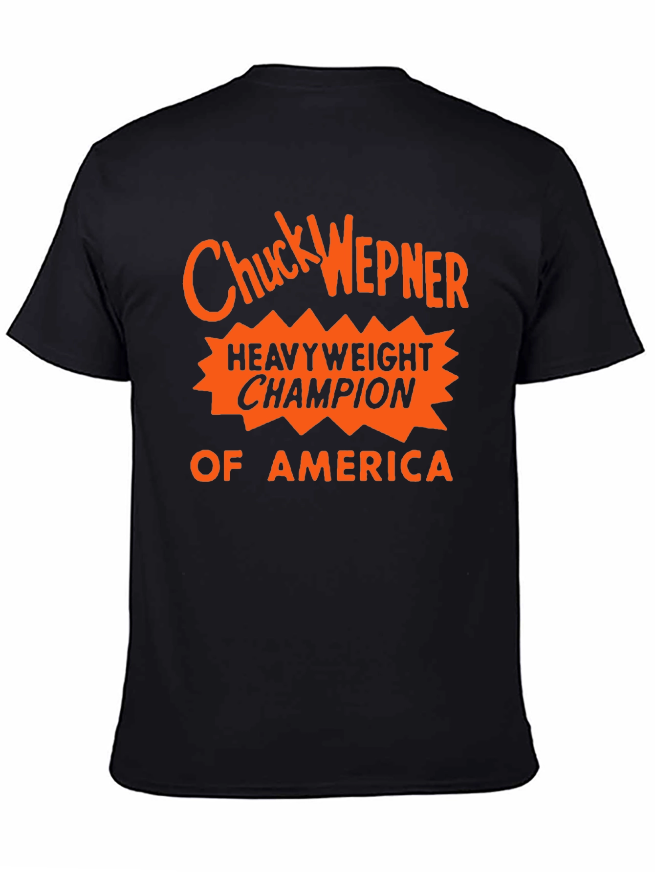 Chuck Wepner Heavyweight Champion Black T-Shirt