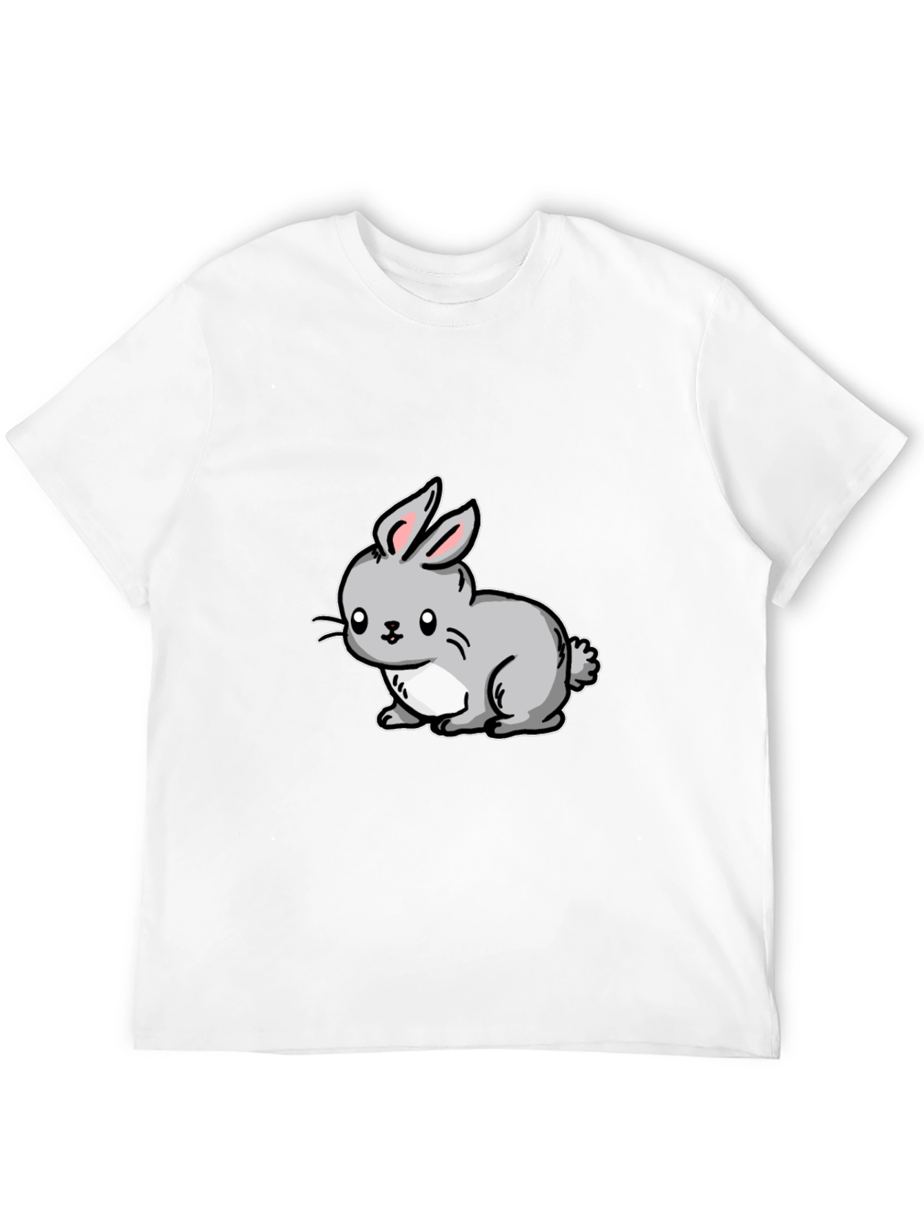 Cute Cartoon Rabbit Graphic T-Shirt