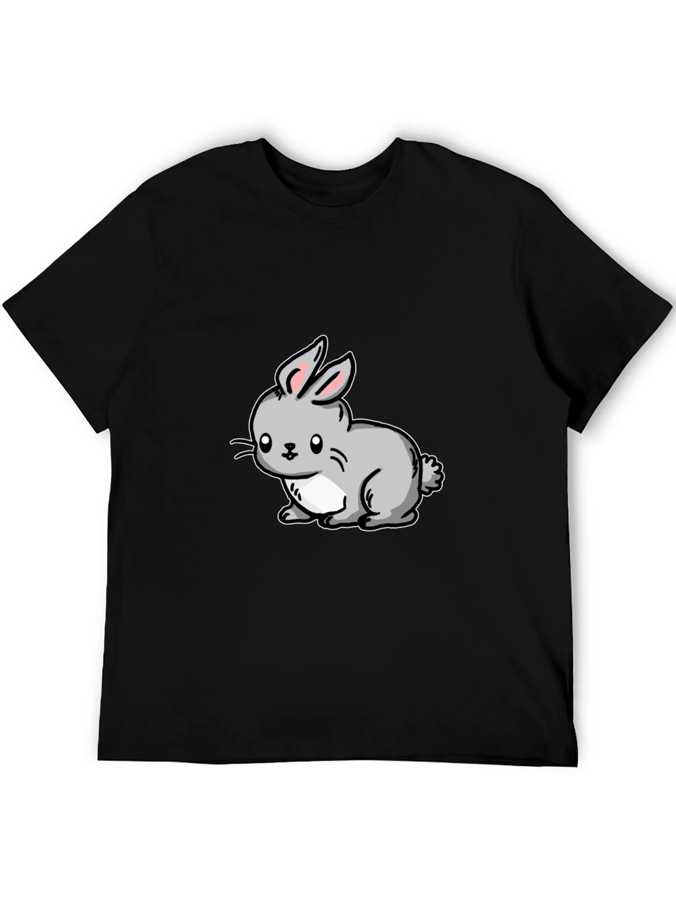 Cute Cartoon Rabbit Graphic T-Shirt