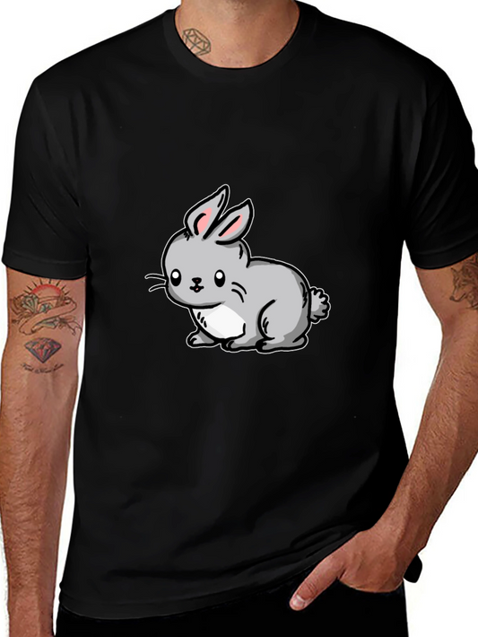Cute Cartoon Rabbit Graphic T-Shirt