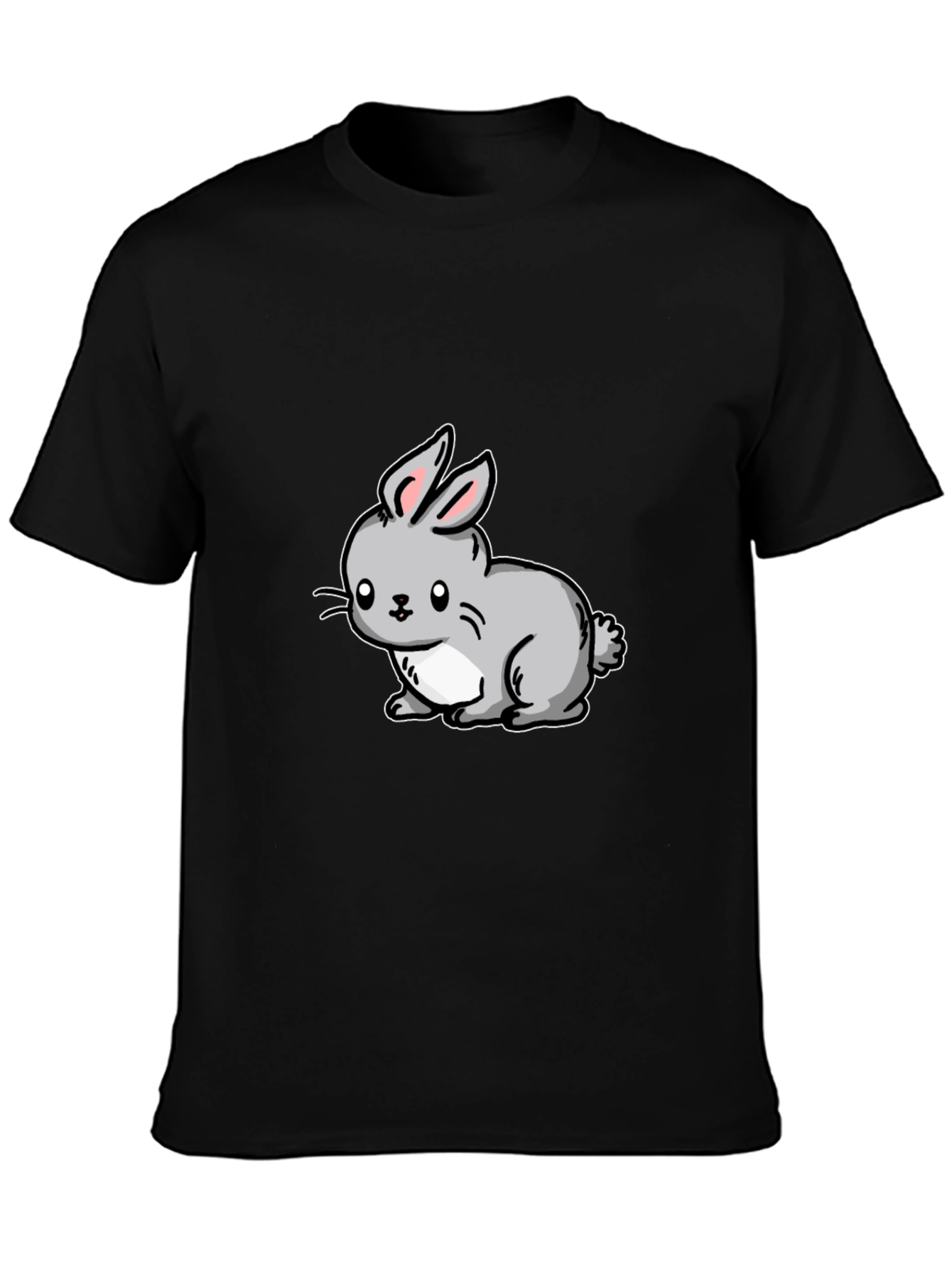 Cute Cartoon Rabbit Graphic T-Shirt