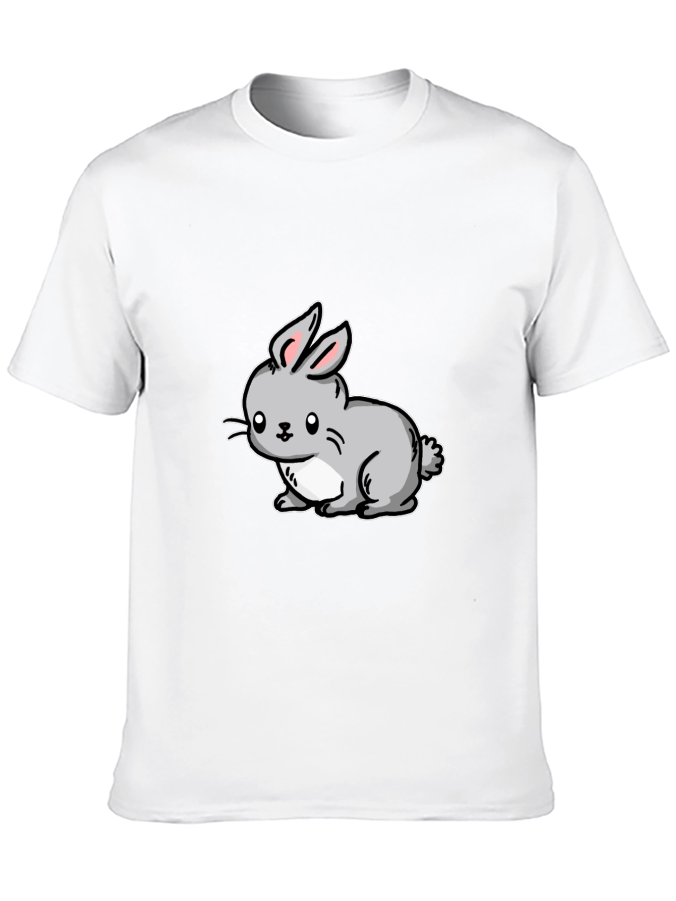 Cute Cartoon Rabbit Graphic T-Shirt