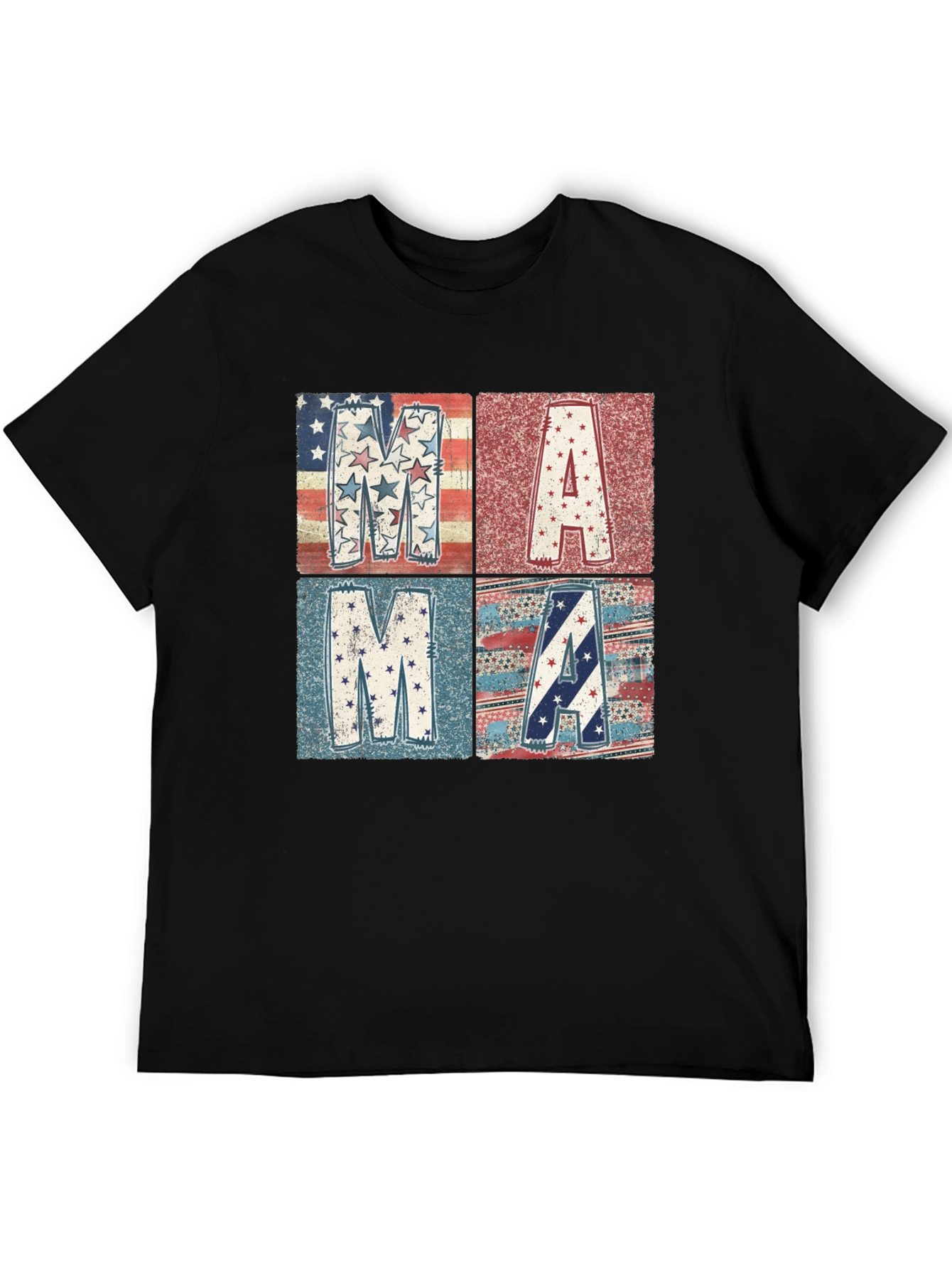 Patriotic Mama Graphic Tee - Black