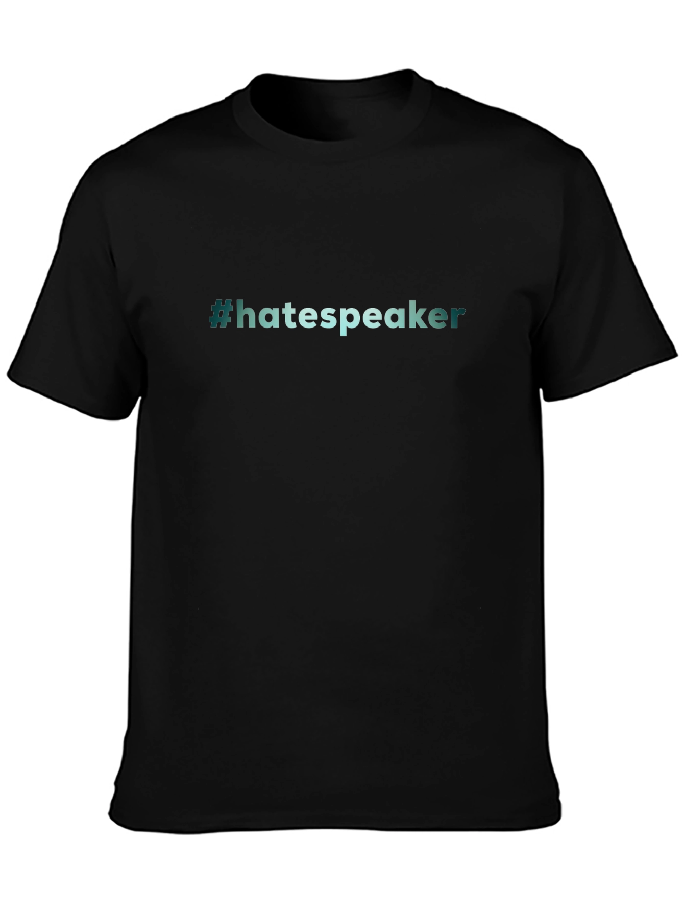 #hatespeaker Graphic Tee - Black Cotton Comfort Fit