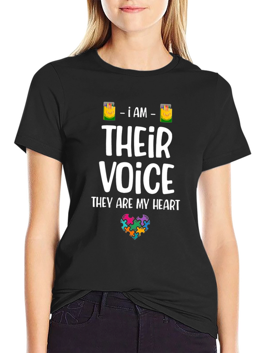 Autism Awareness T-Shirt - I Am Their Voice