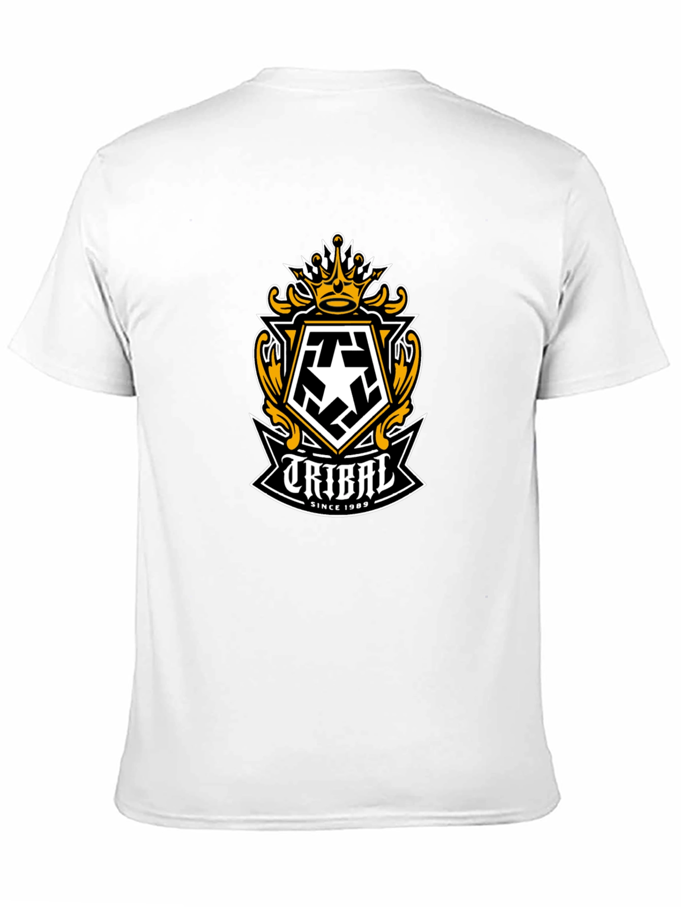Tribal Gear Mens Black T-Shirt with Graphic Logo