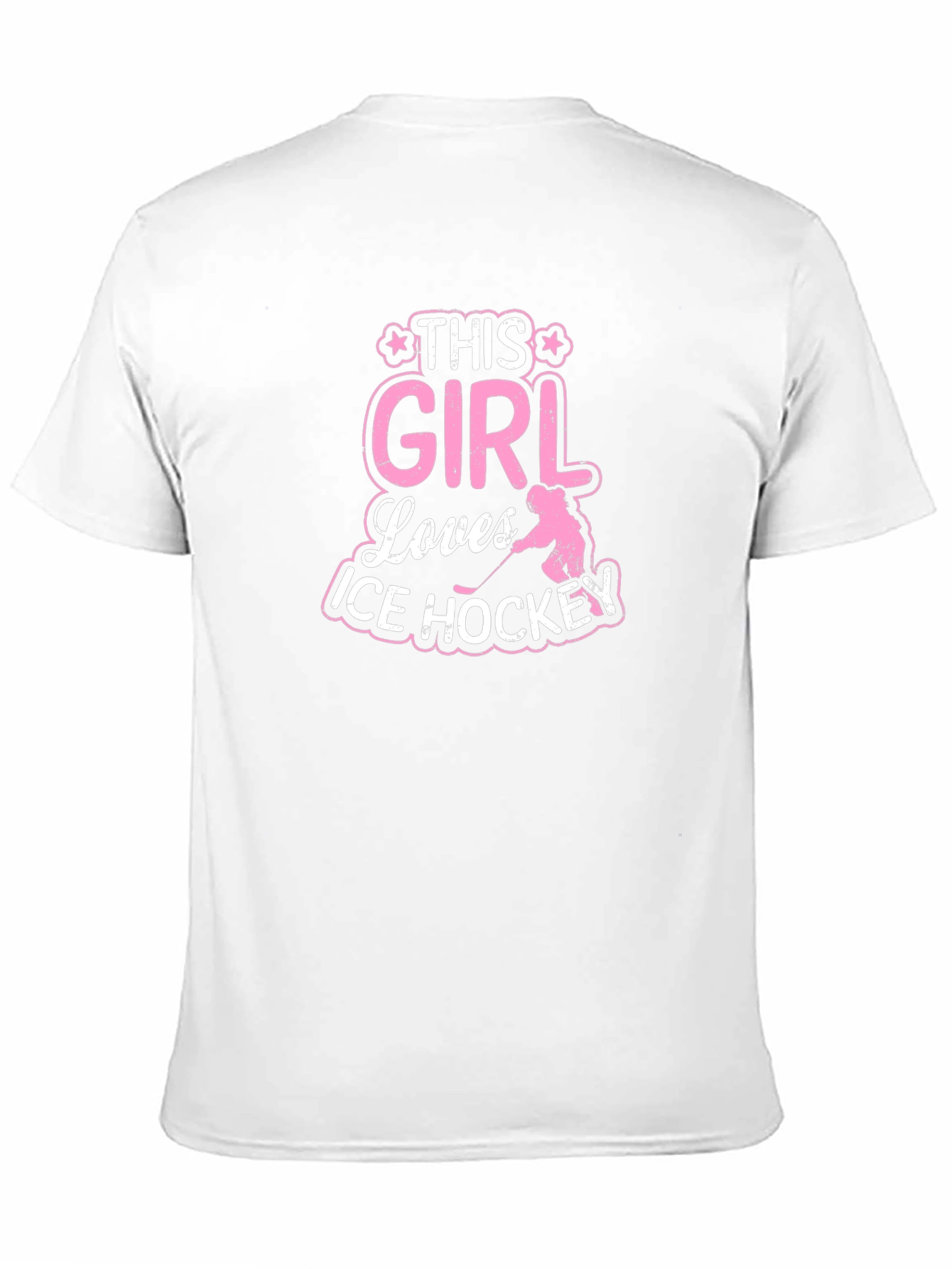 This Girl Loves Ice Hockey T-Shirt Black