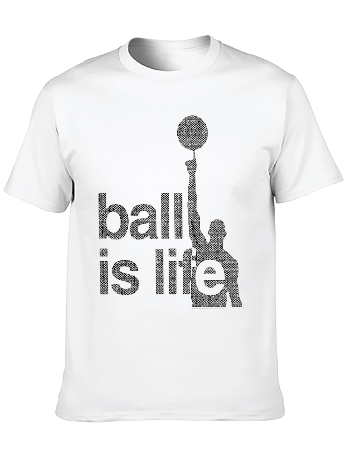Ball is Life Graphic Tee - Black Basketball T-Shirt