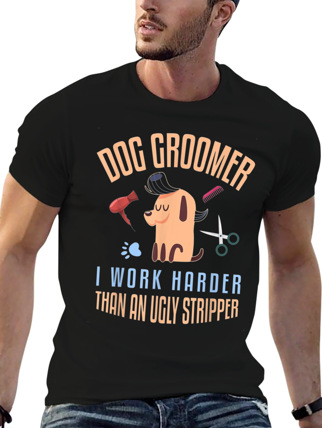 Dog Groomer Humor T-Shirt – Funny Groomer Graphic Tee