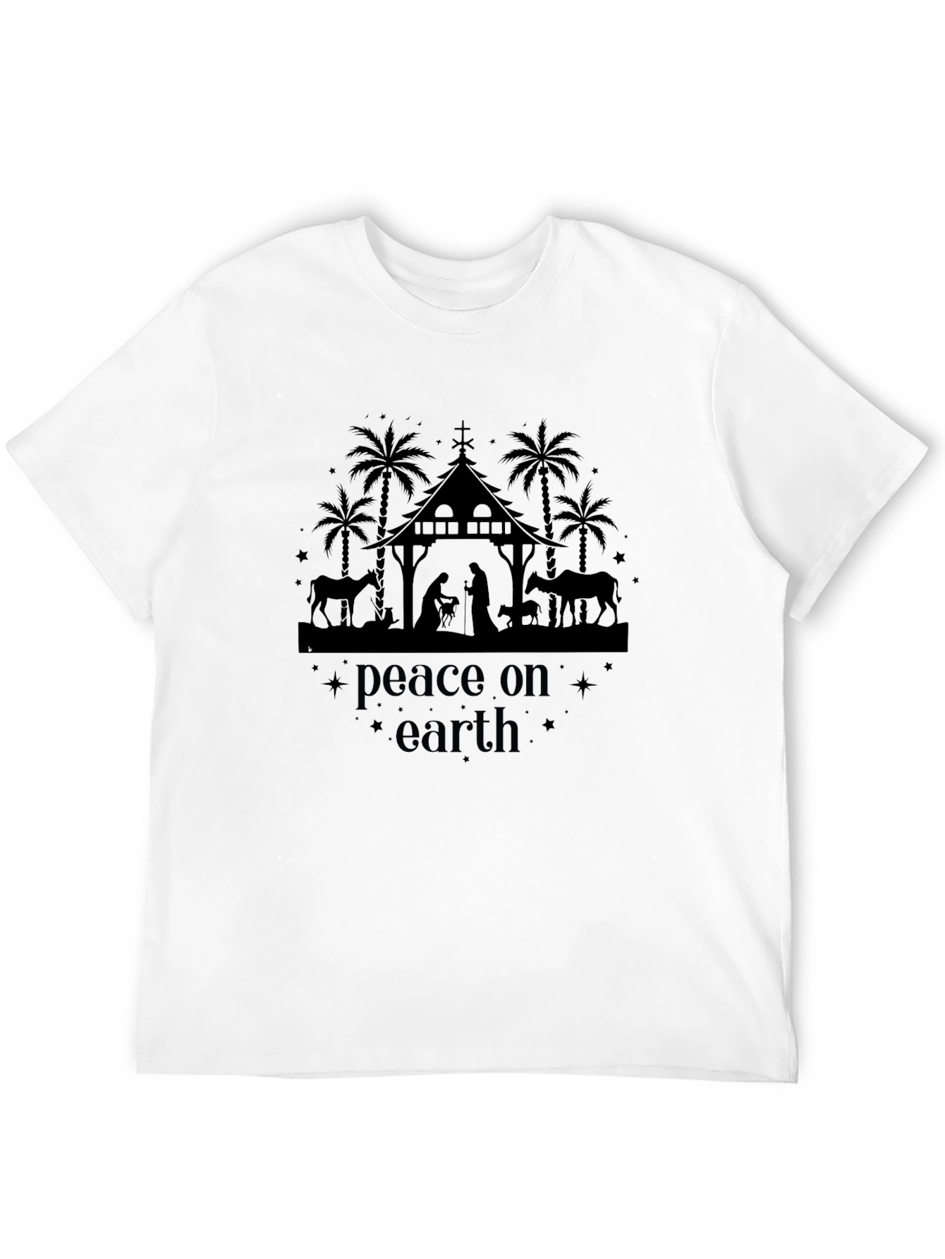 Peace on Earth Nativity Scene T-Shirt