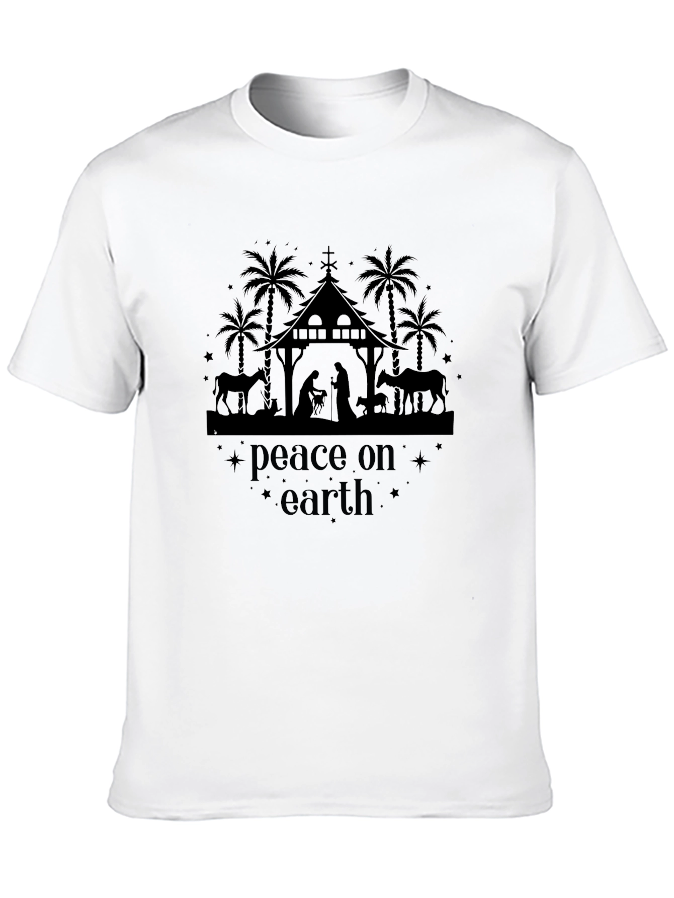 Peace on Earth Nativity Scene T-Shirt