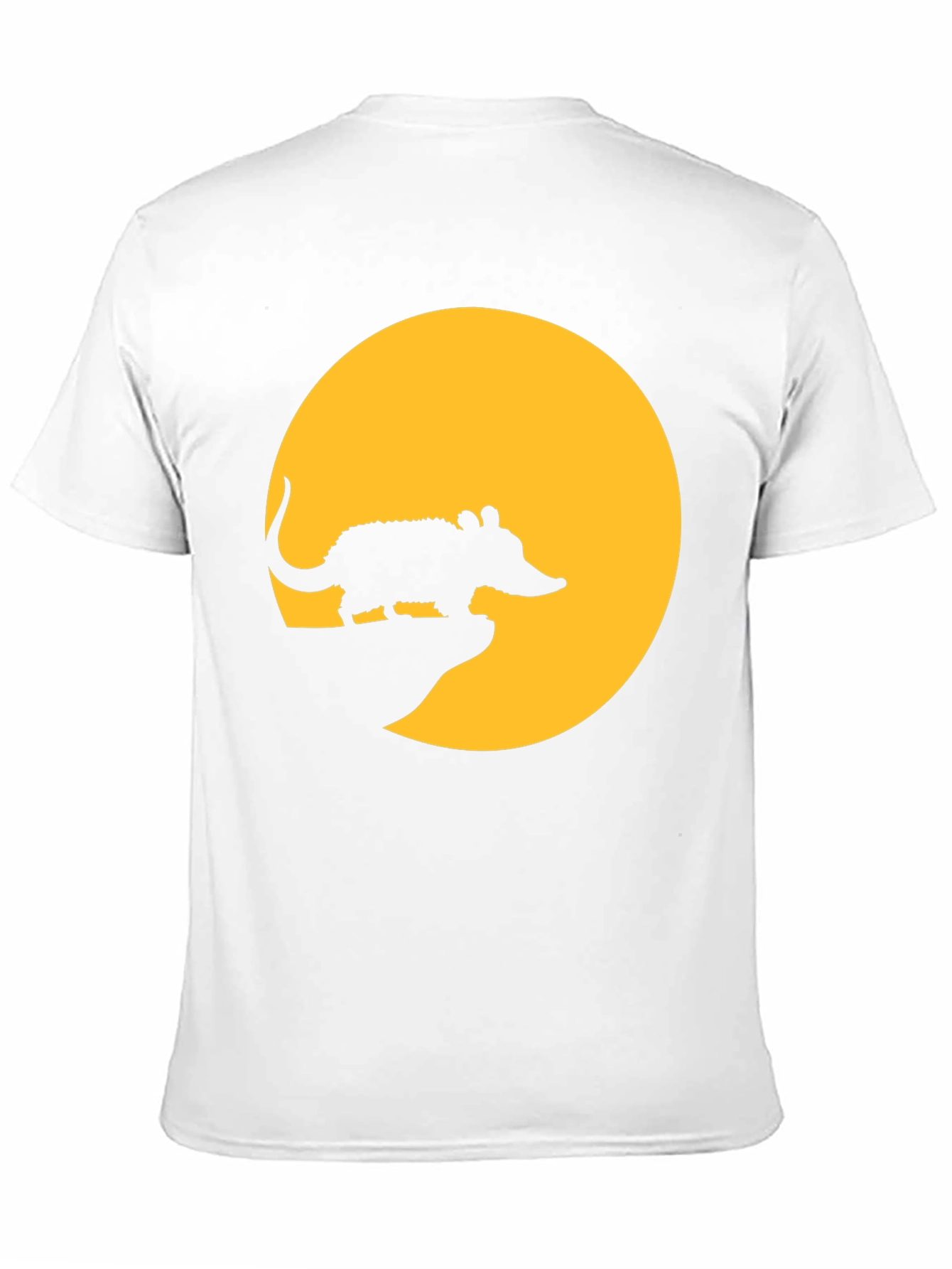 Armadillo Moon Mens Black T-Shirt