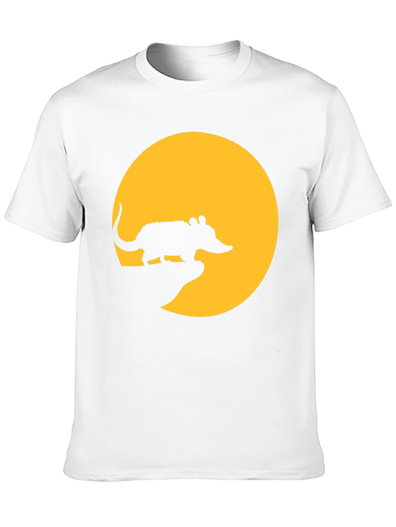 Armadillo Moon Mens Black T-Shirt