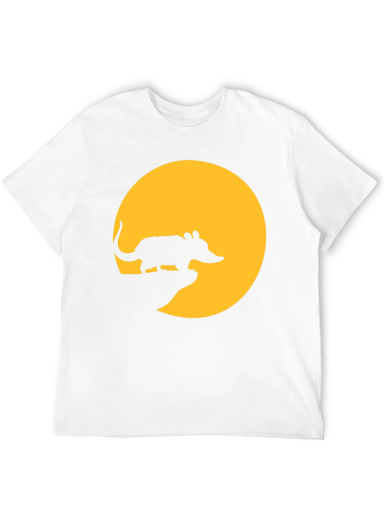 Armadillo Moon Mens Black T-Shirt