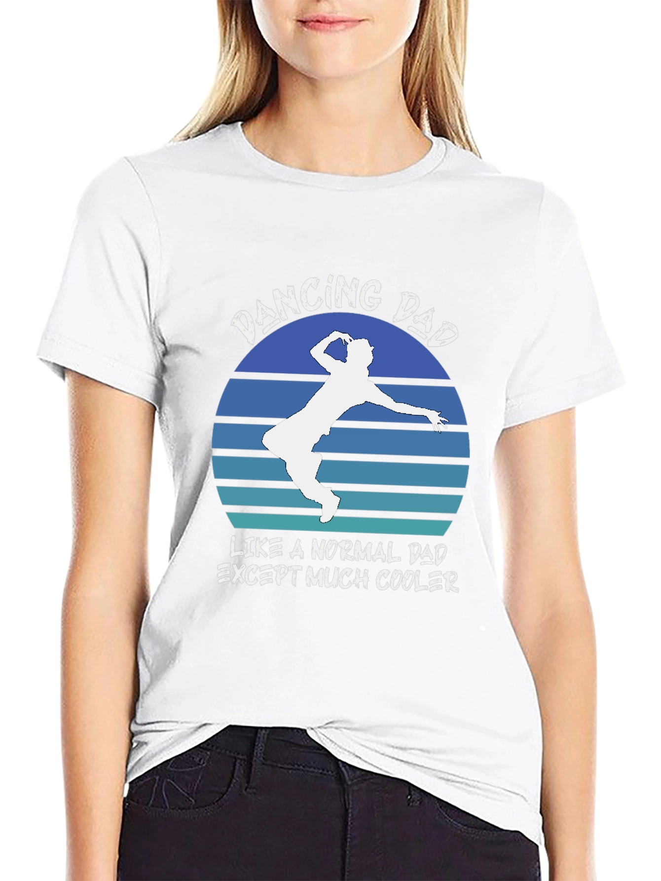 Dancing Dad Graphic T-Shirt Cool Fathers Day Gift