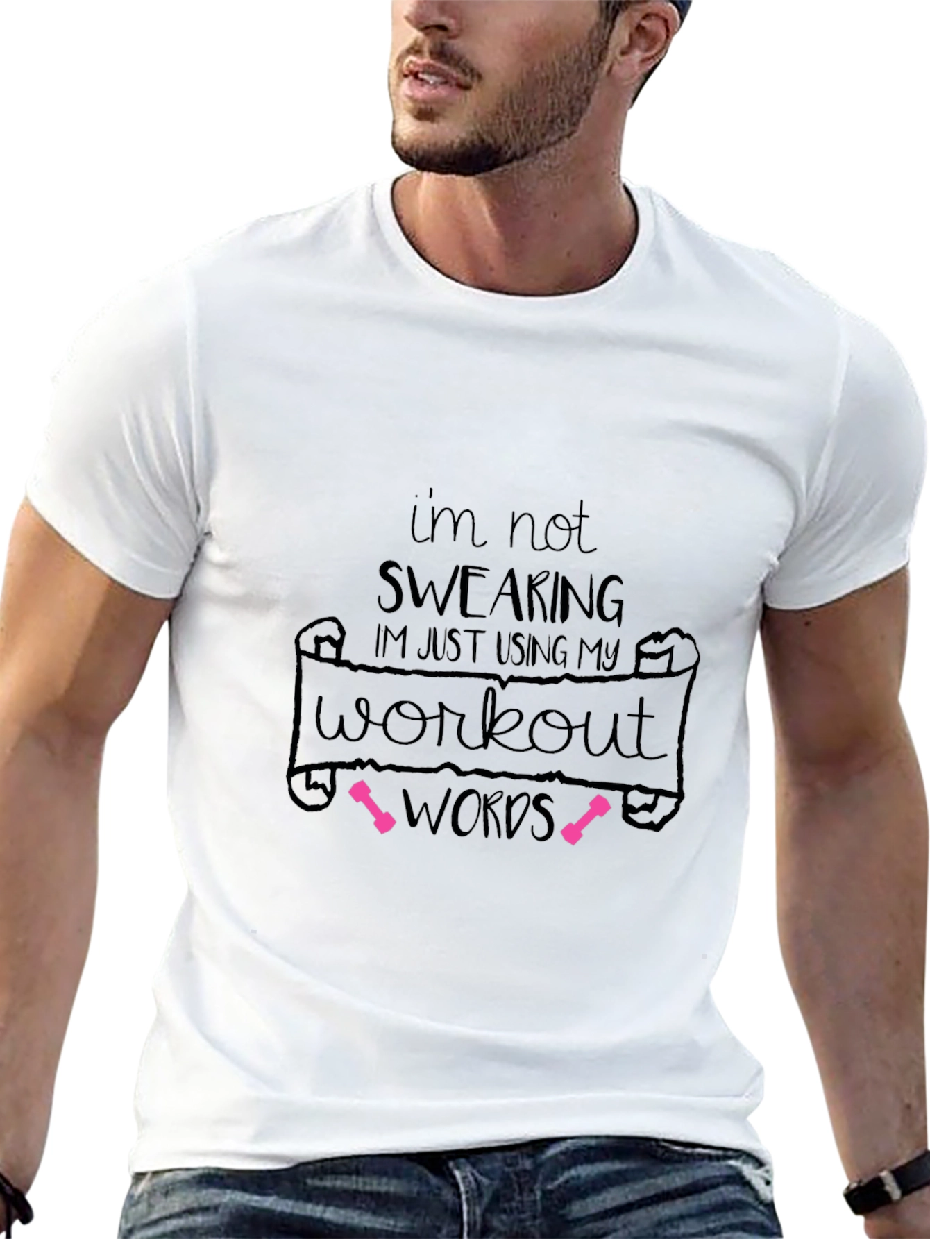 Workout Words Graphic T-Shirt